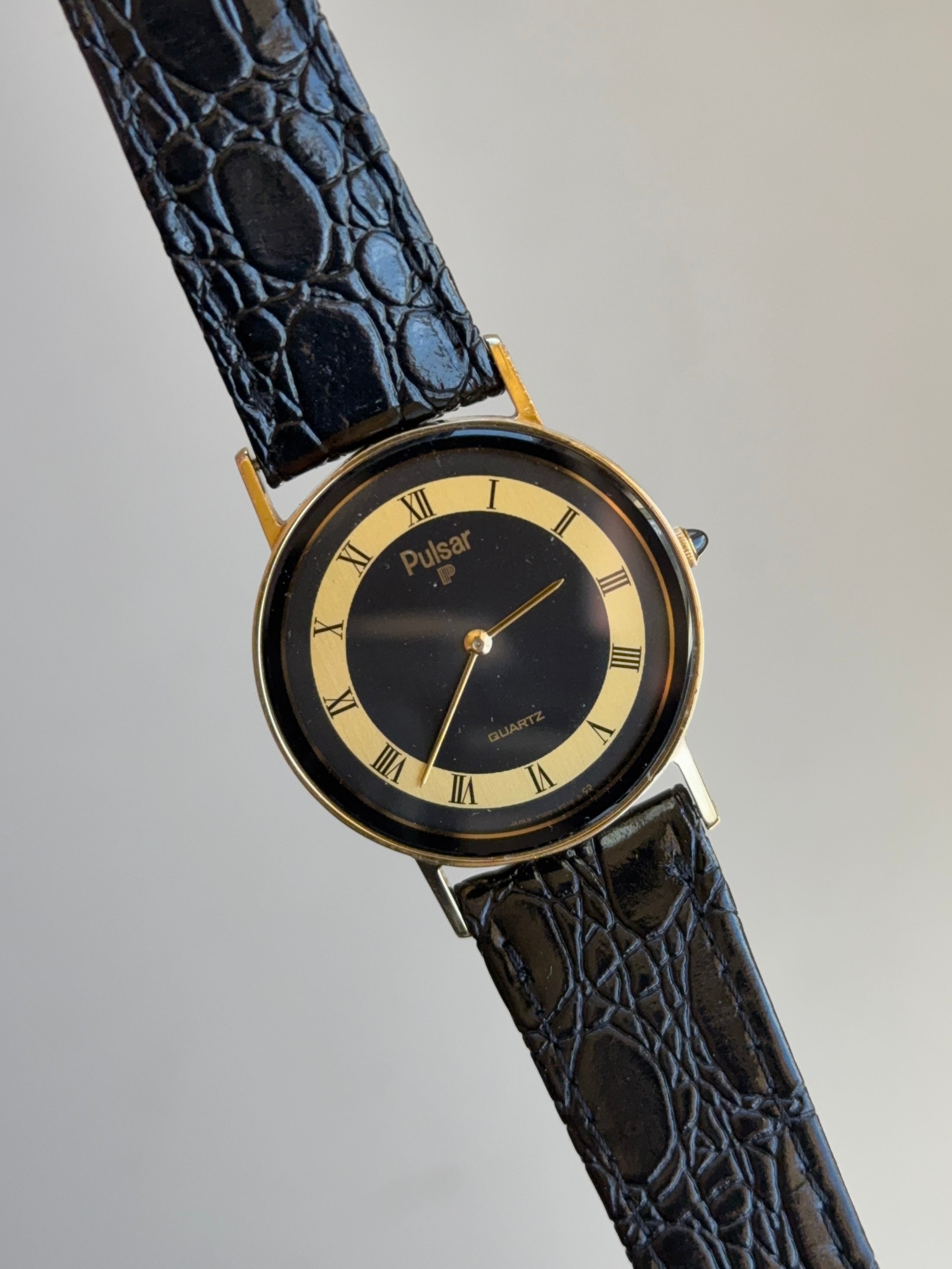 1983 Seiko Pulsar Quartz Roman Watch