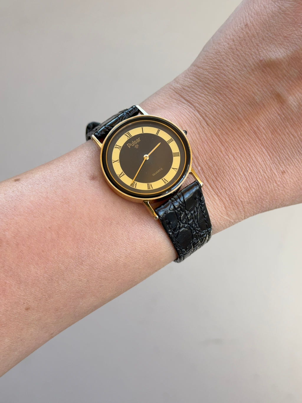 1983 Seiko Pulsar Quartz Roman Watch