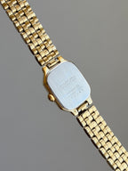 1991 Seiko Quartz Gold Tone Octagon Tank Watch