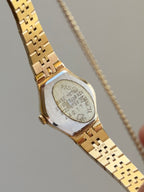 1984 Seiko Quartz Gold Tone Oval Bracelet Watch