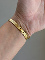 1984 Seiko Quartz Gold Tone Oval Bracelet Watch