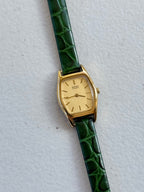 1985 Seiko Quartz Gold Tone Tonneau Watch