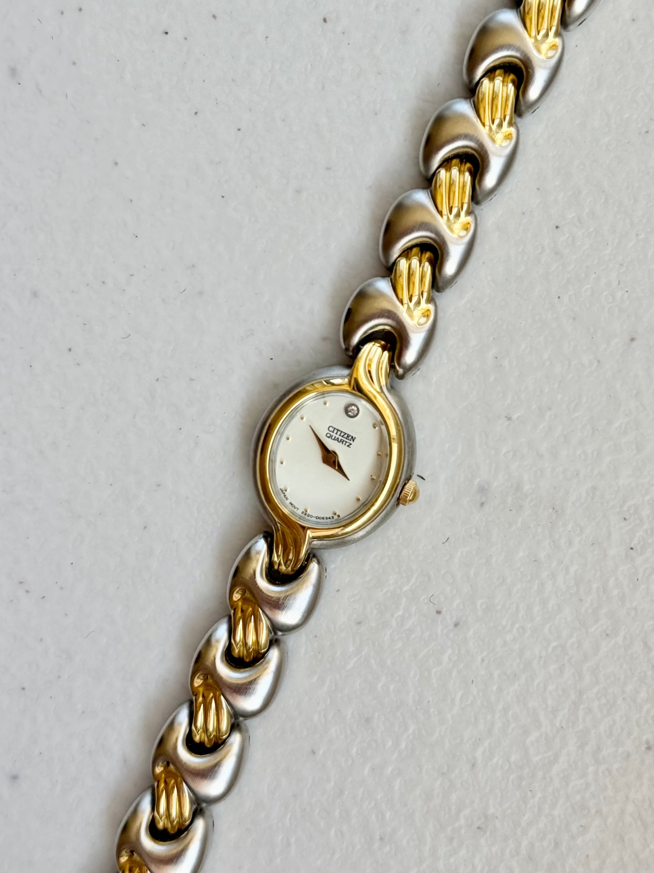 1990’s Citizen Two Tone Oval Bracelet Watch