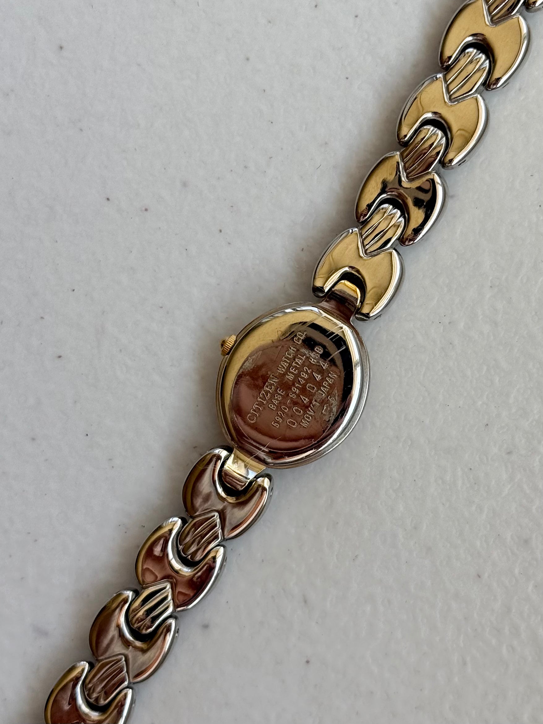 1990’s Citizen Two Tone Oval Bracelet Watch