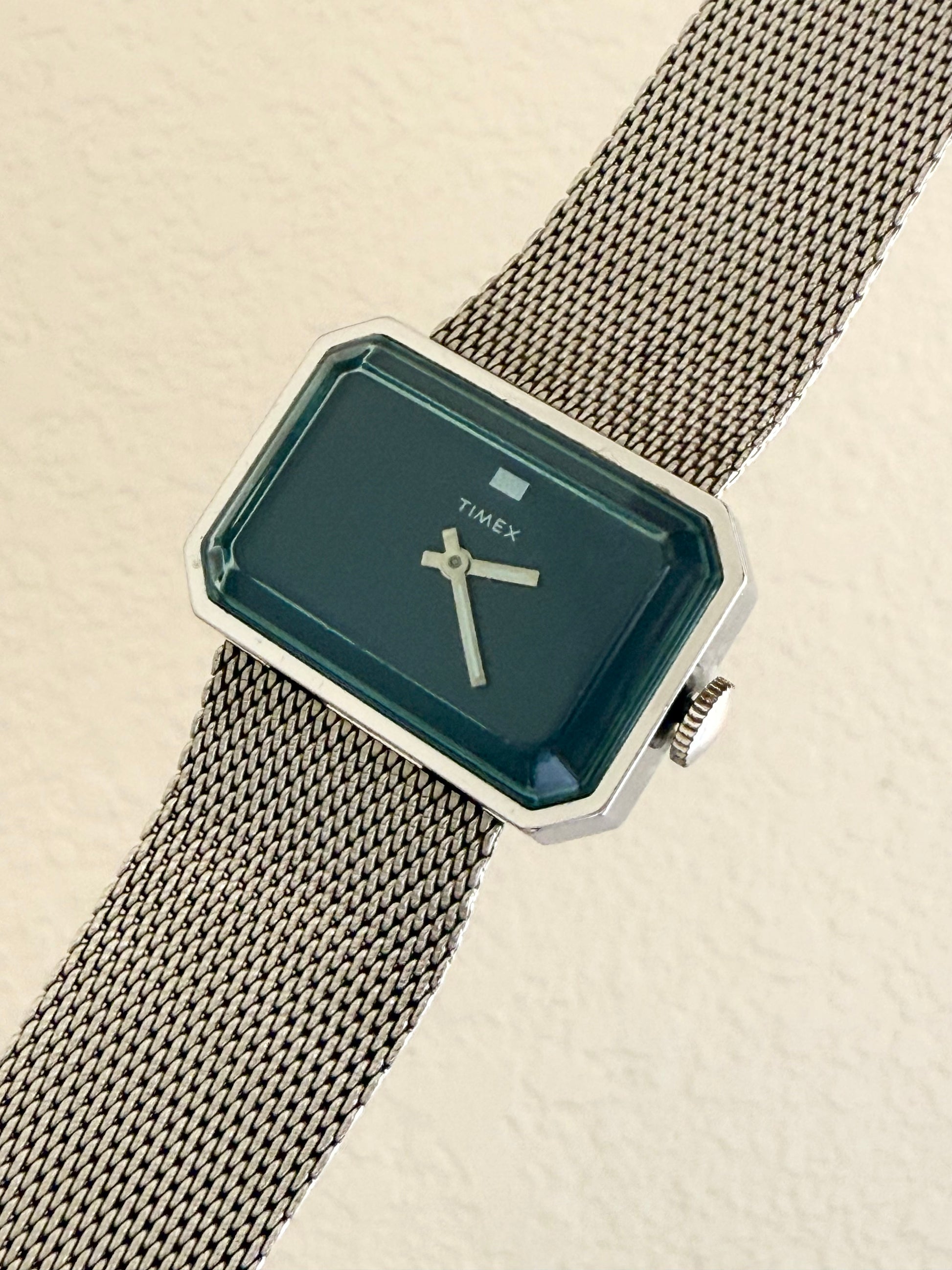 1970s Timex Mechanical Silver Tone Watch