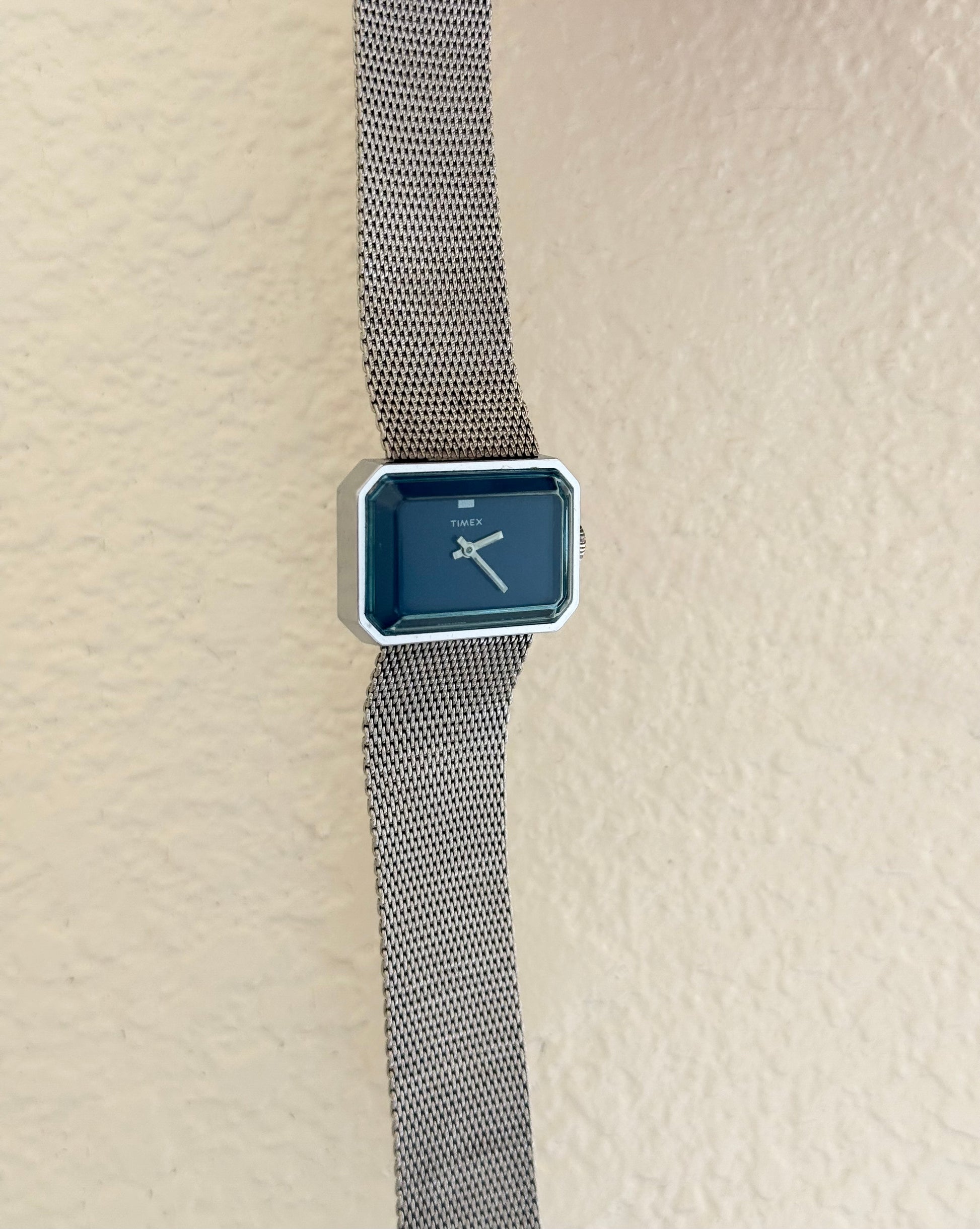 1970s Timex Mechanical Silver Tone Watch