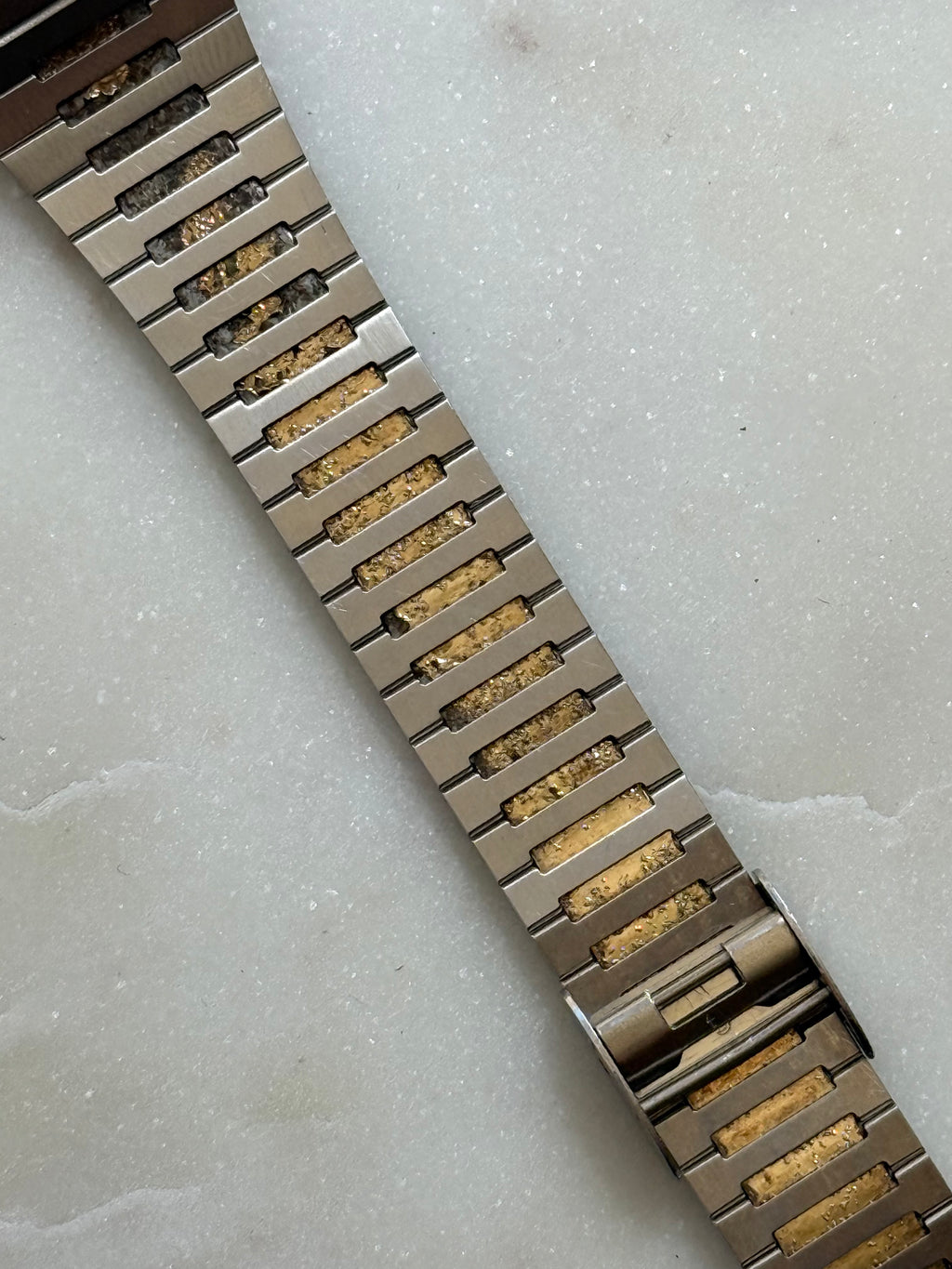 1980's Hamilton Swiss Quartz Two Tone Day Date Tonneau Watch