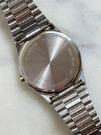 1980's Hamilton Swiss Quartz Two Tone Day Date Tonneau Watch