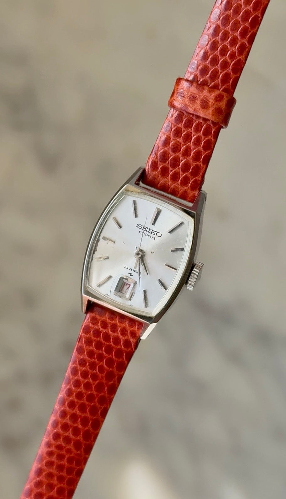 1968 Seiko Chorus (JDM) Silver Tone Mechanical Tonneau Watch