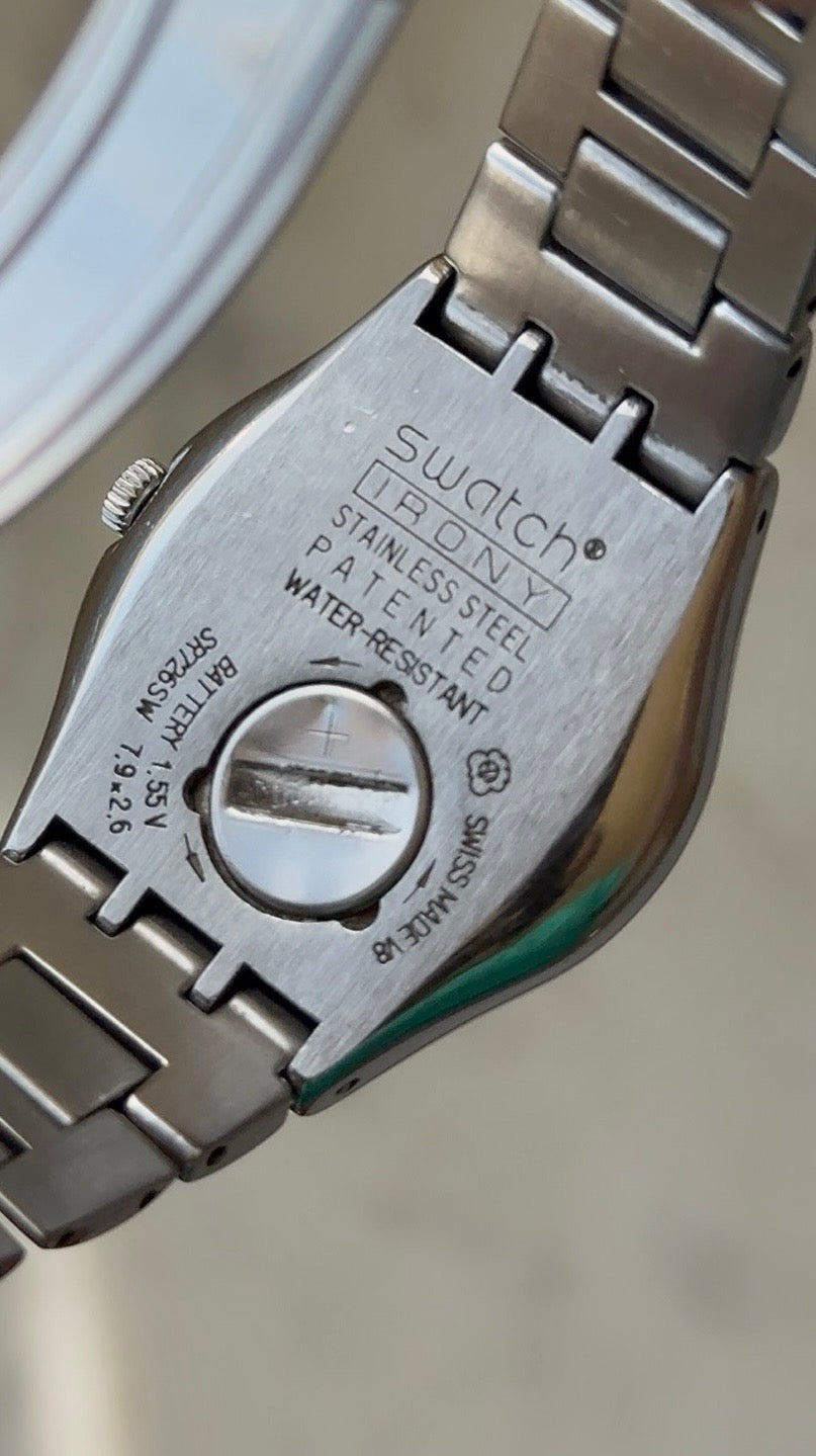 1999 Swatch "Audacity" Irony Stainless Steel Watch