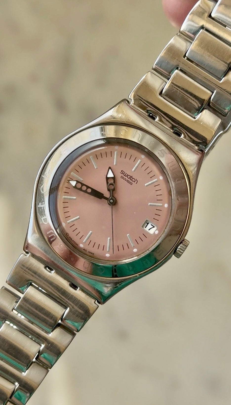 1999 Swatch "Audacity" Irony Stainless Steel Watch