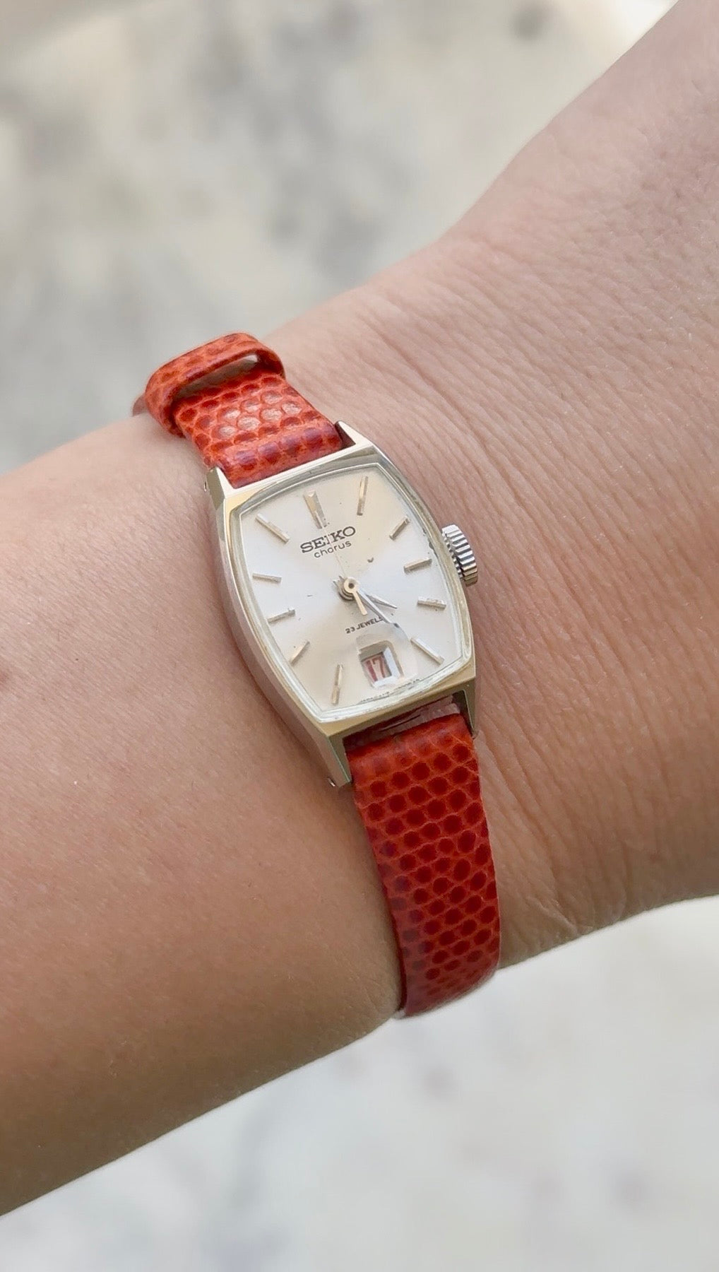 1968 Seiko Chorus (JDM) Silver Tone Mechanical Tonneau Watch