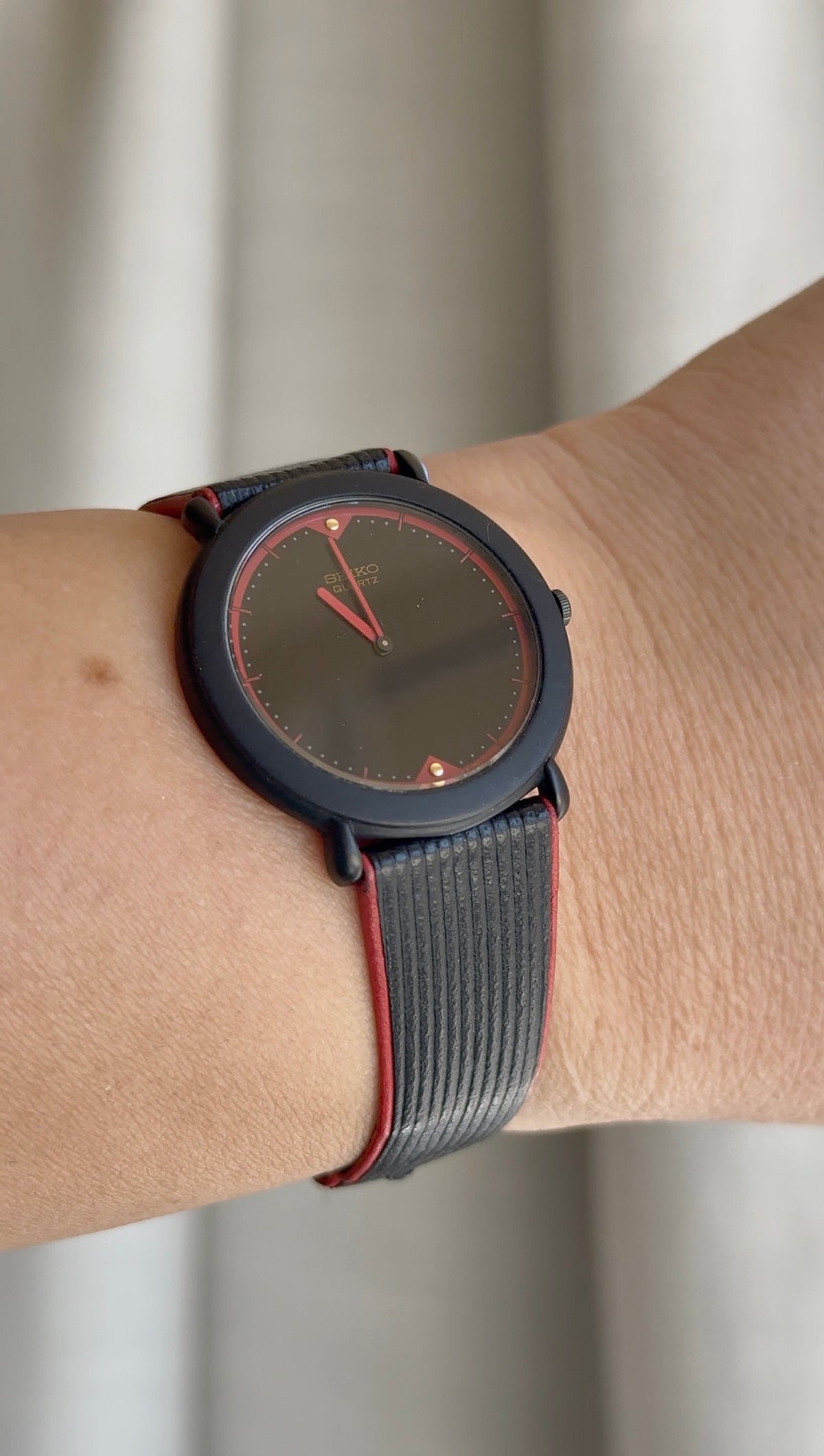 1995 Seiko Quartz Black Watch