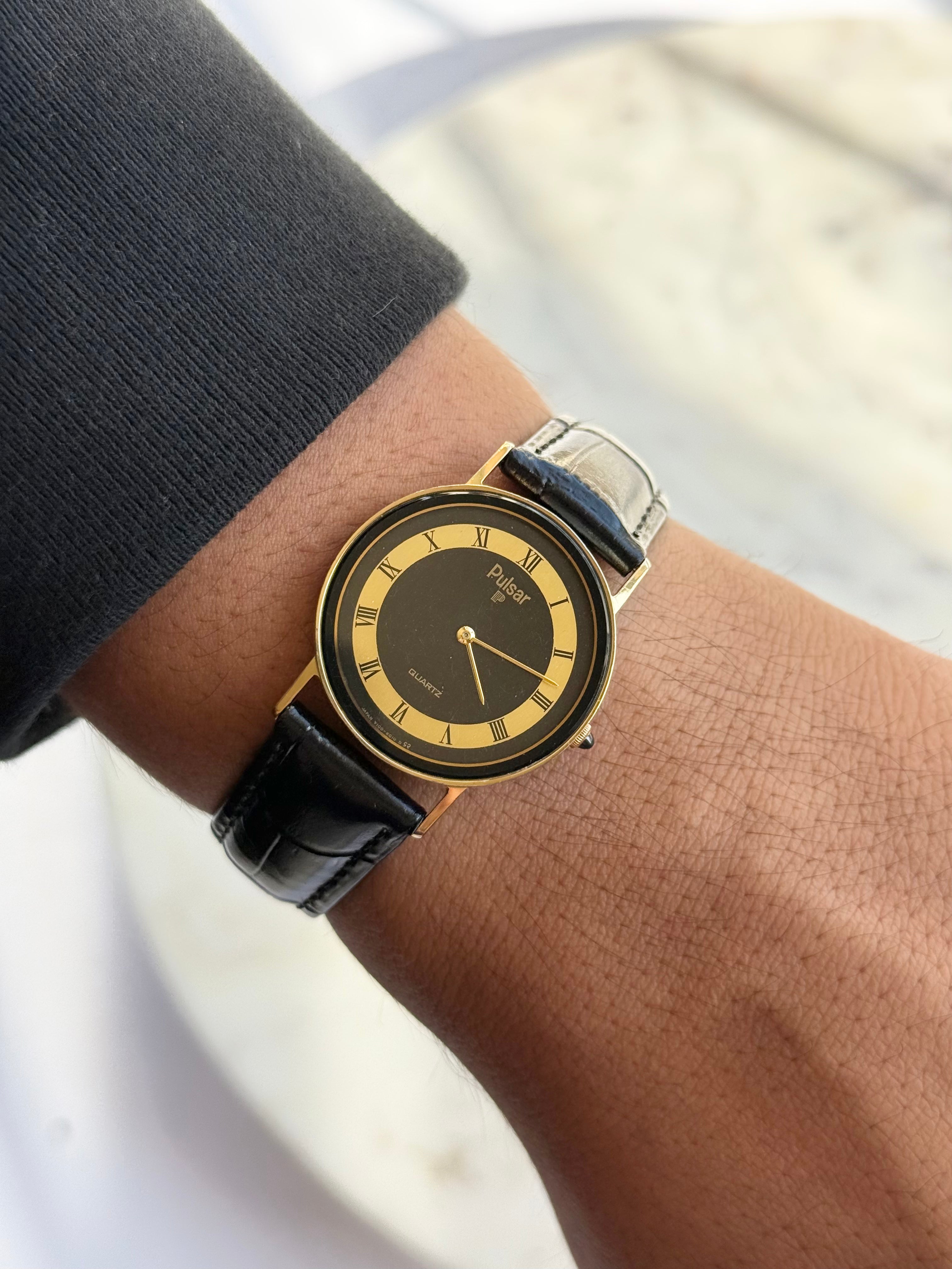 1983 Seiko Pulsar Quartz Roman Watch