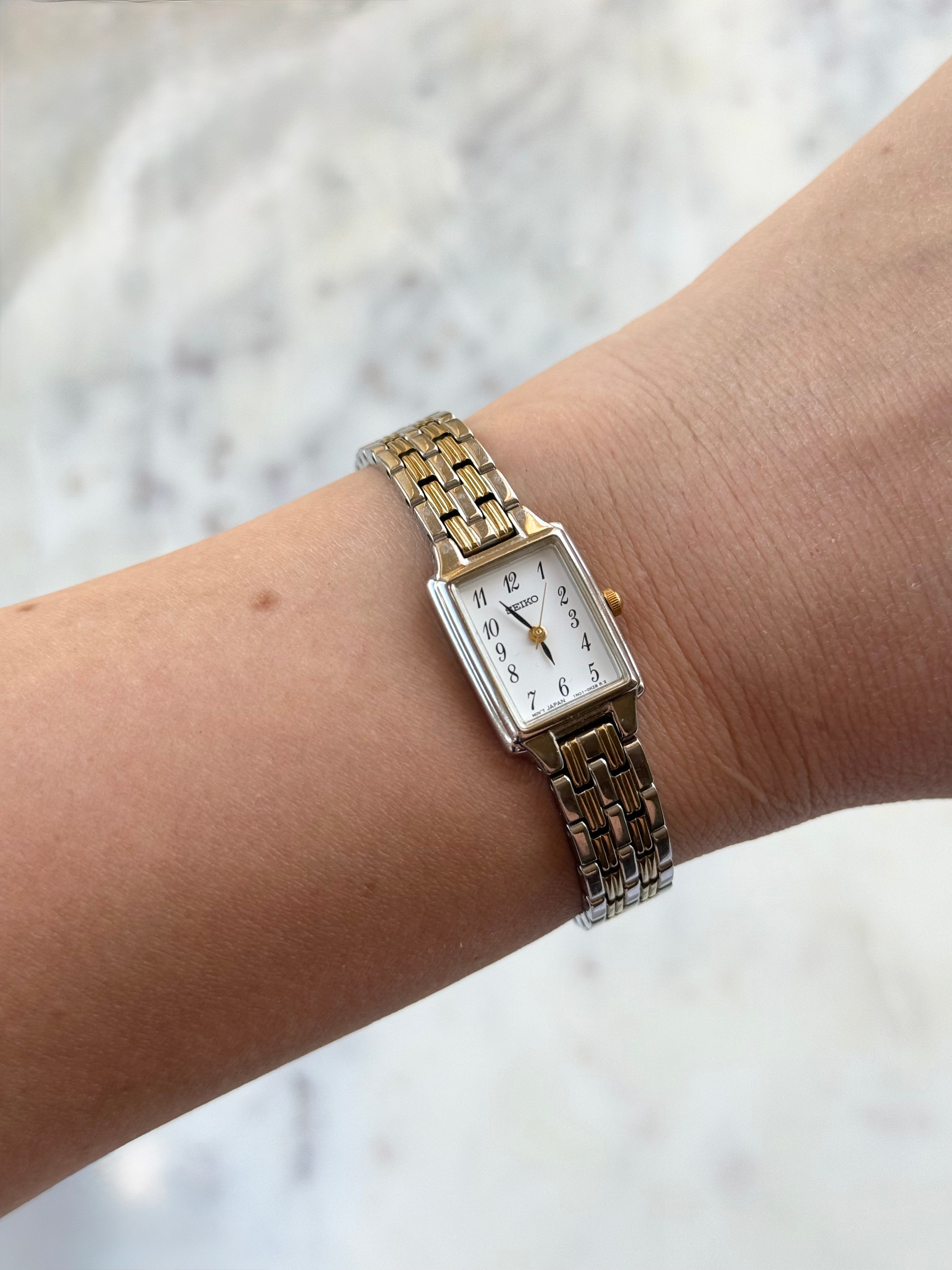 1997 Seiko Two Tone Tank Watch