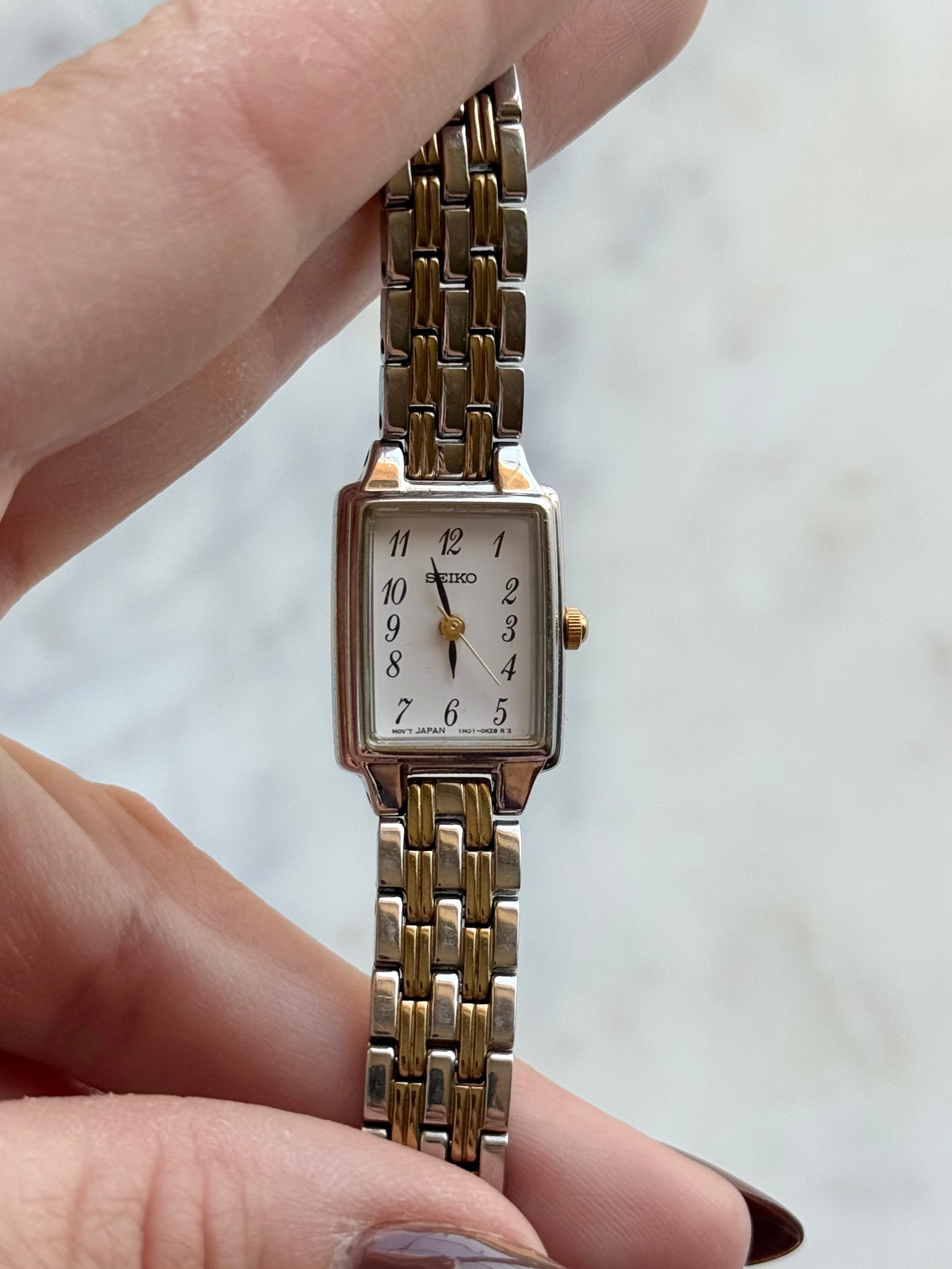 1997 Seiko Two Tone Tank Watch