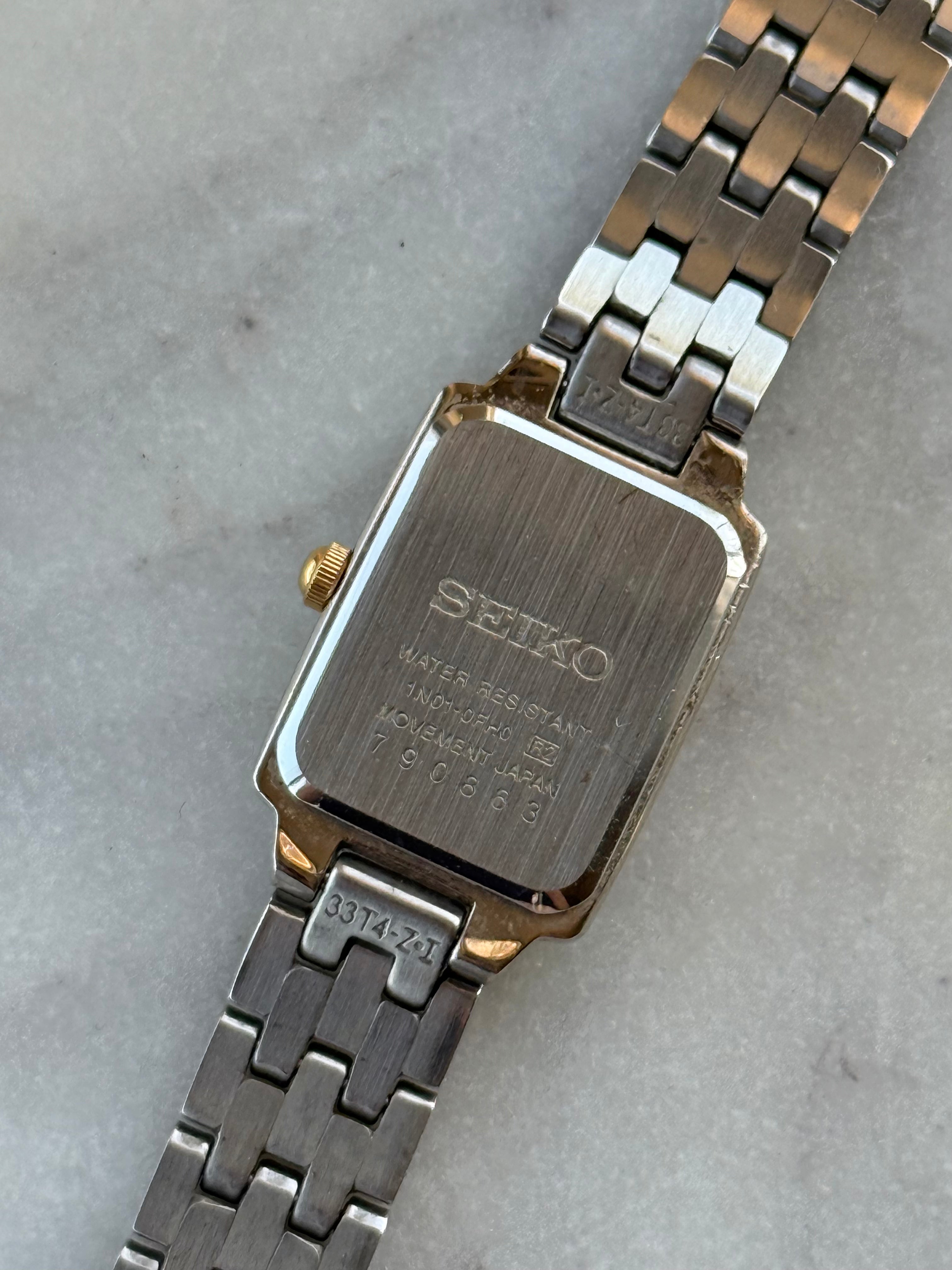 1997 Seiko Two Tone Tank Watch