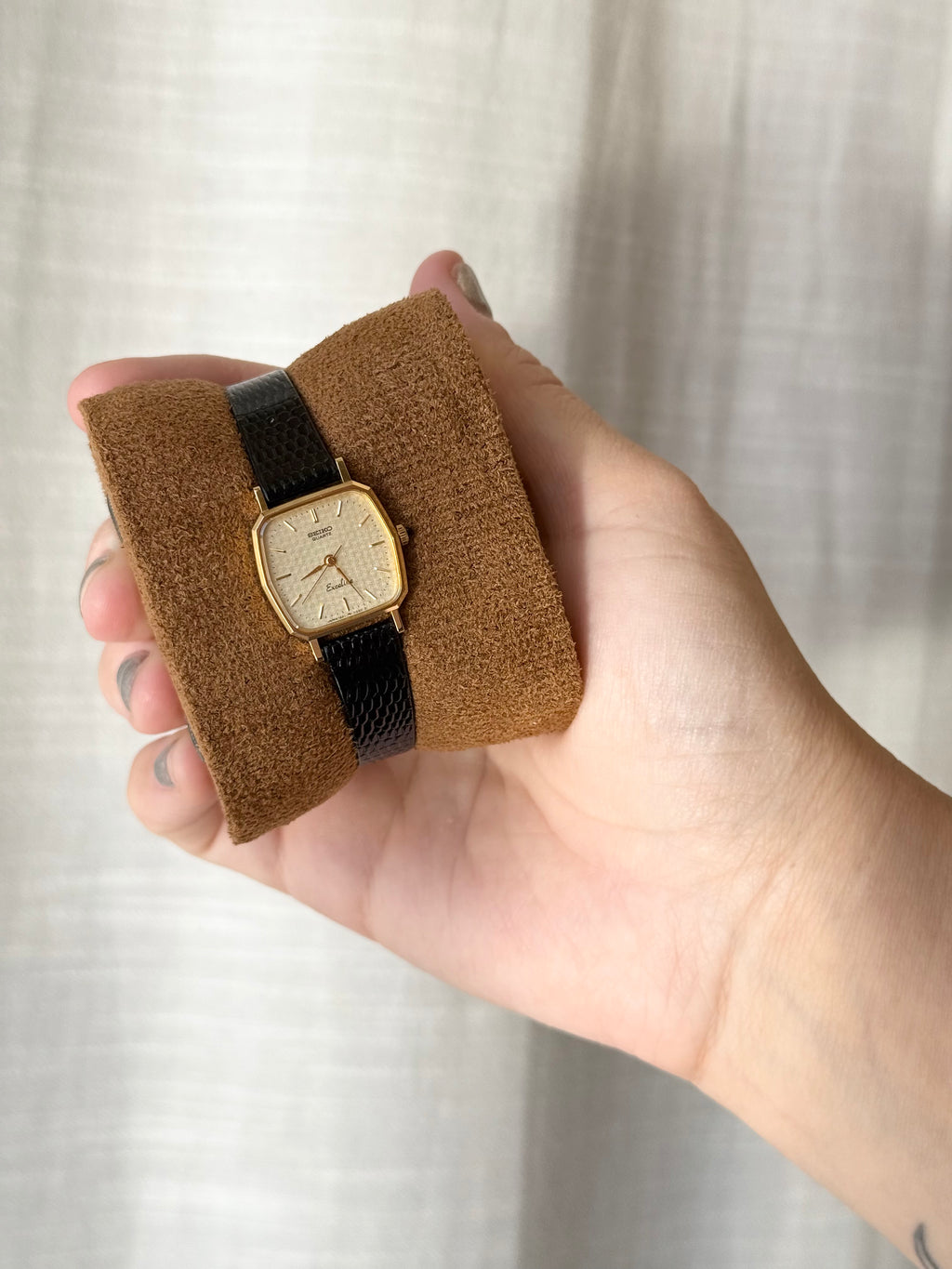 1984 Seiko Exceline Quartz Gold Plated Watch