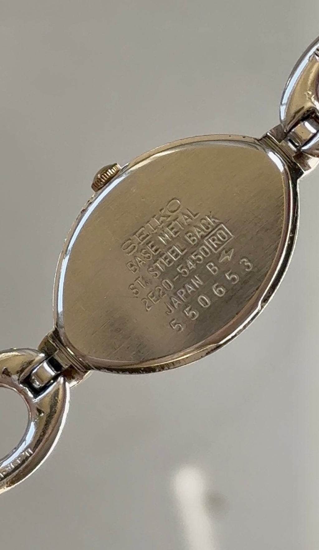 1985 Seiko Oval Two Tone Bracelet Watch