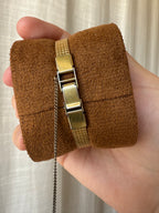1980 Bulova Gold Electro Plated Quartz Watch