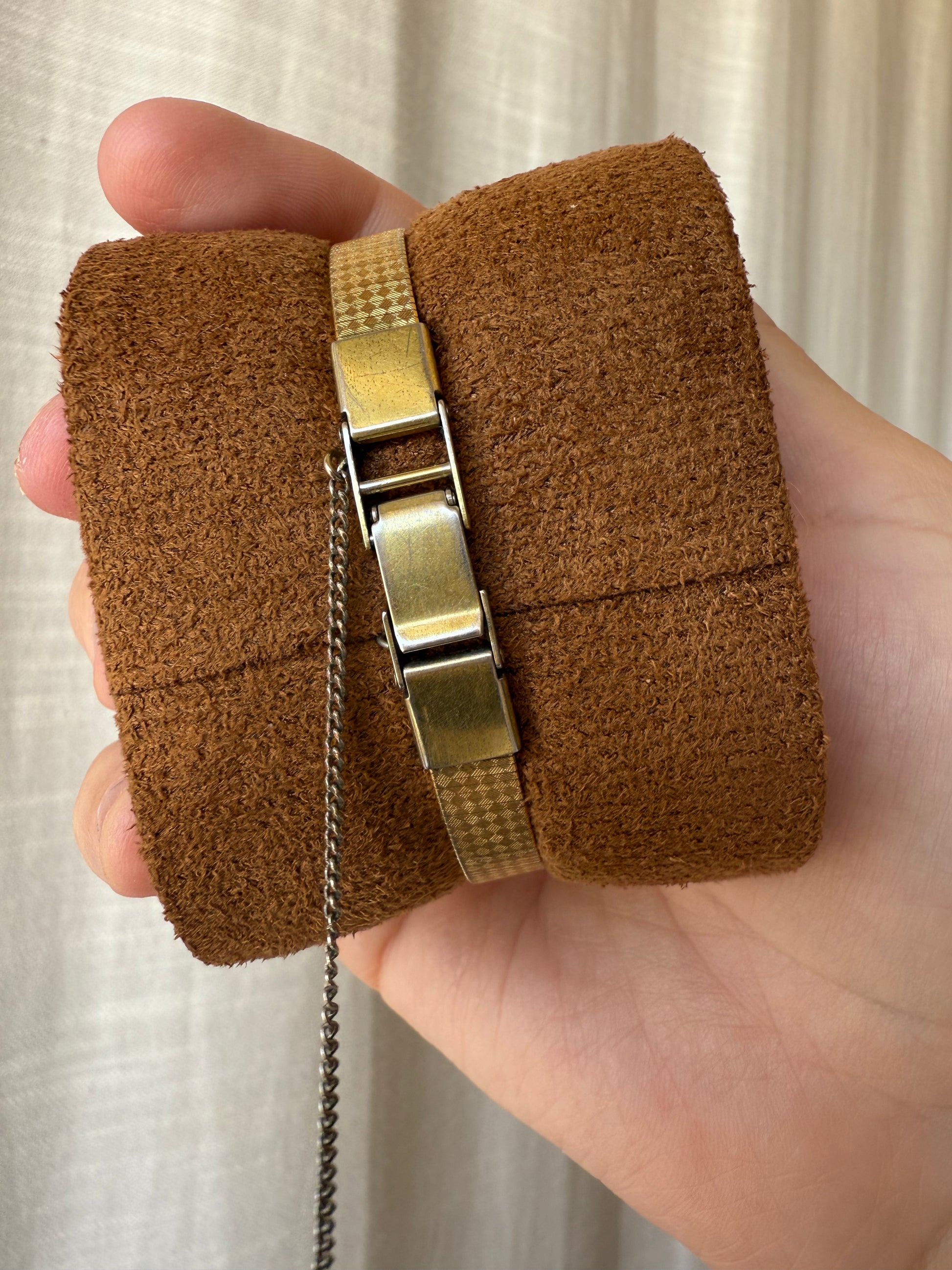 1980 Bulova Gold Electro Plated Quartz Watch