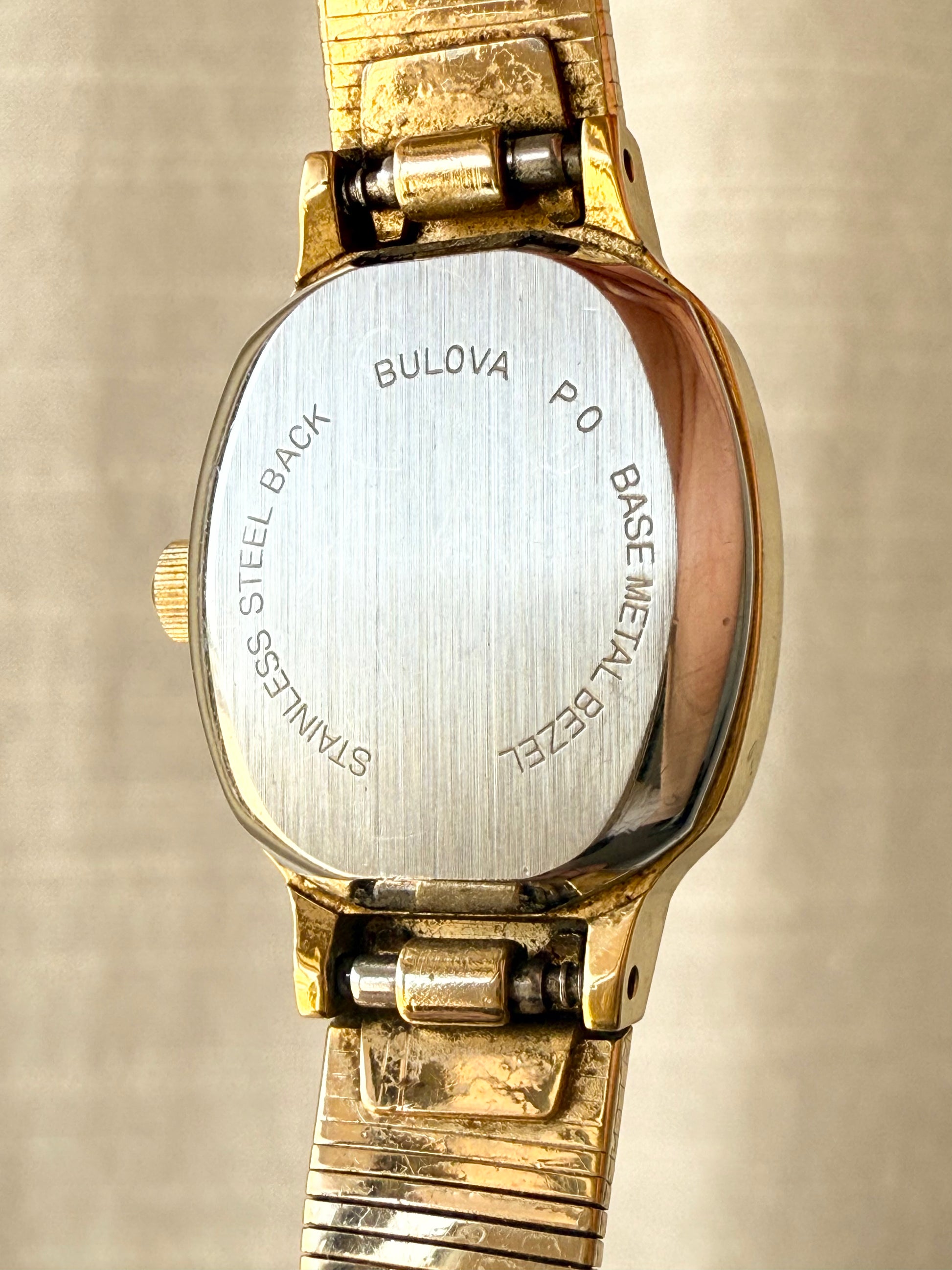 1980 Bulova Gold Electro Plated Quartz Watch
