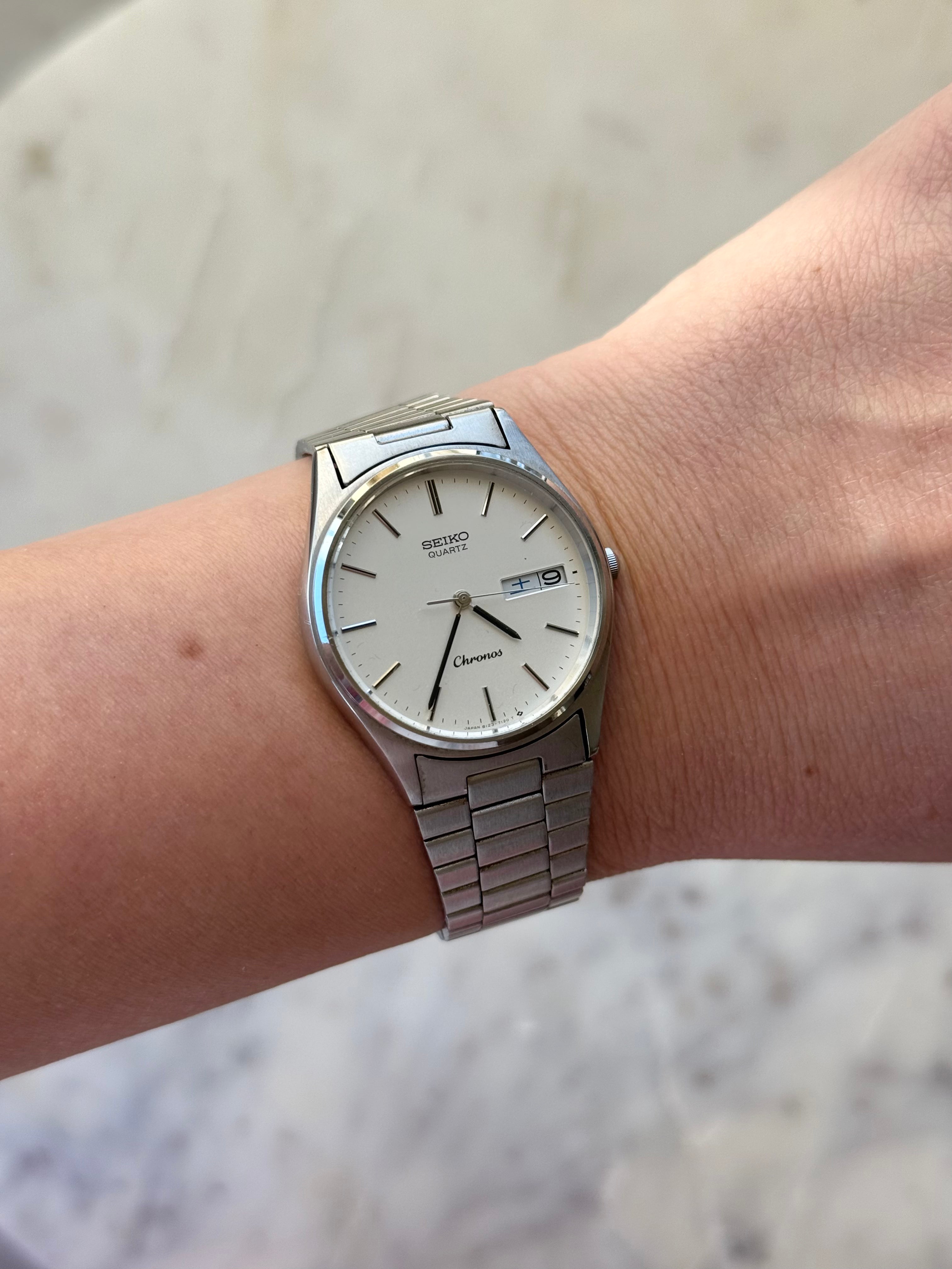 1983 Seiko Quartz Chronos Kanji Day Date Watch