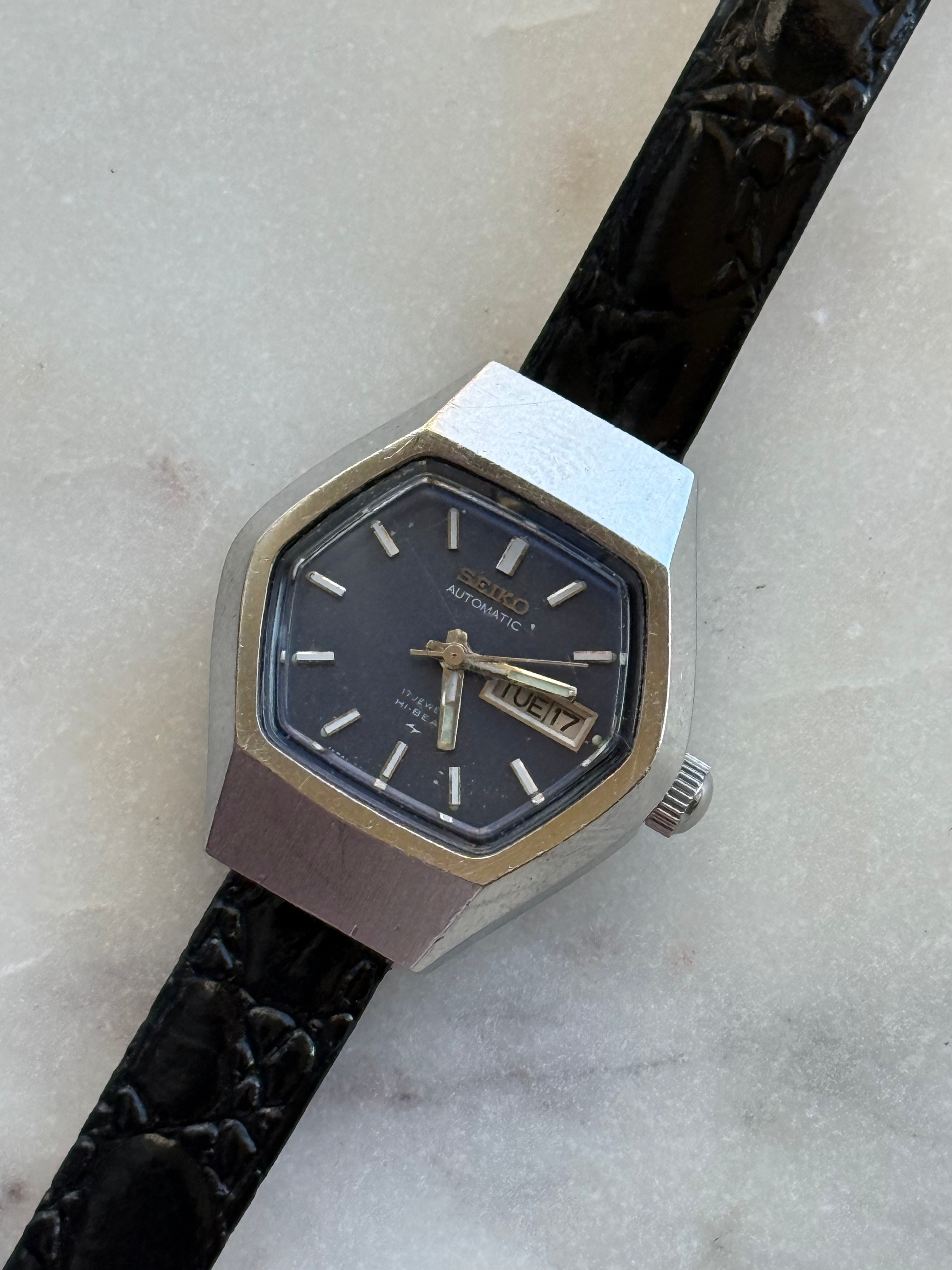1968 Seiko Hi Beat Automatic 17 Jewel Hexagon Watch