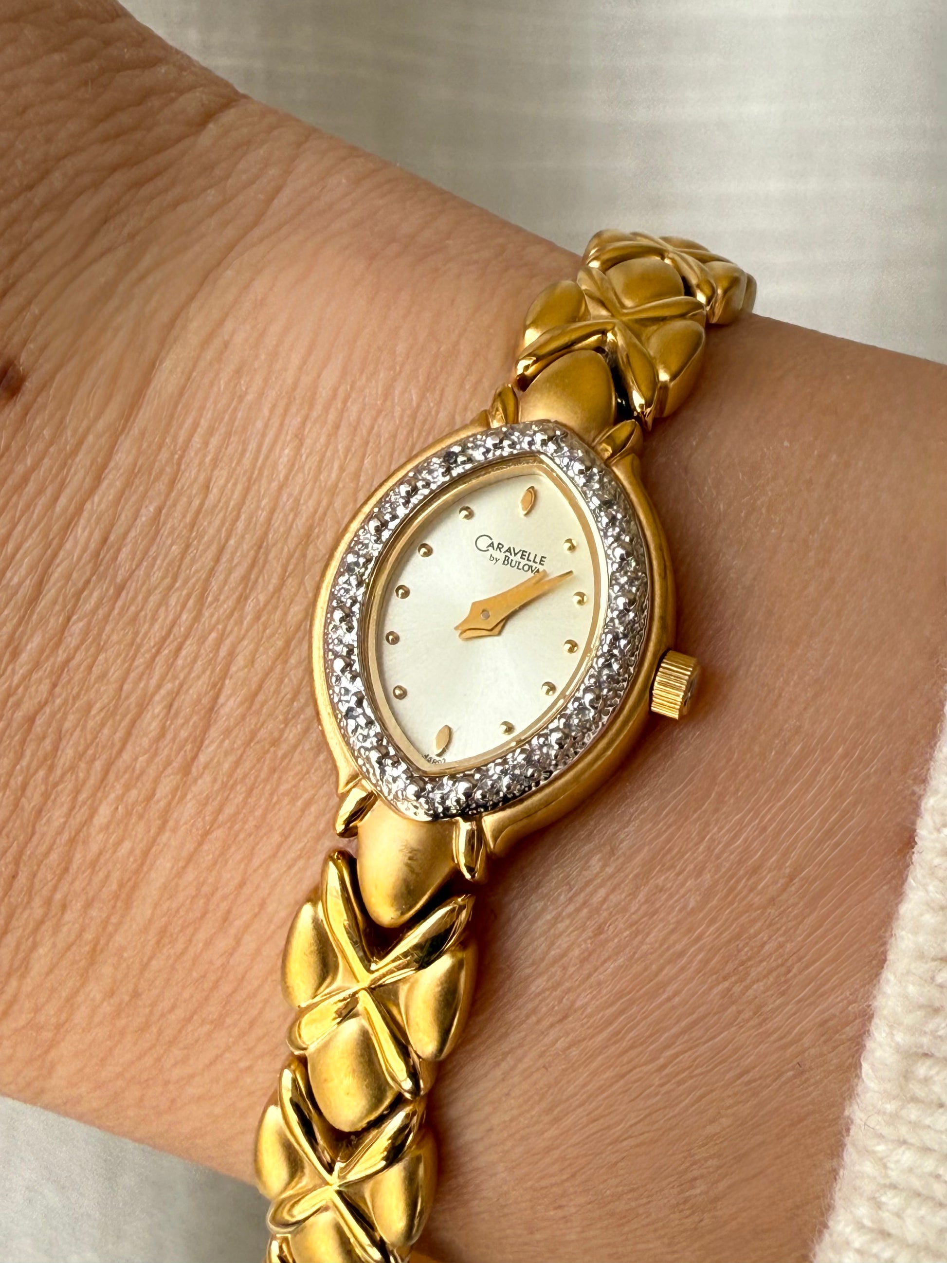 2001 Caravelle by BULOVA Gold Tone Watch