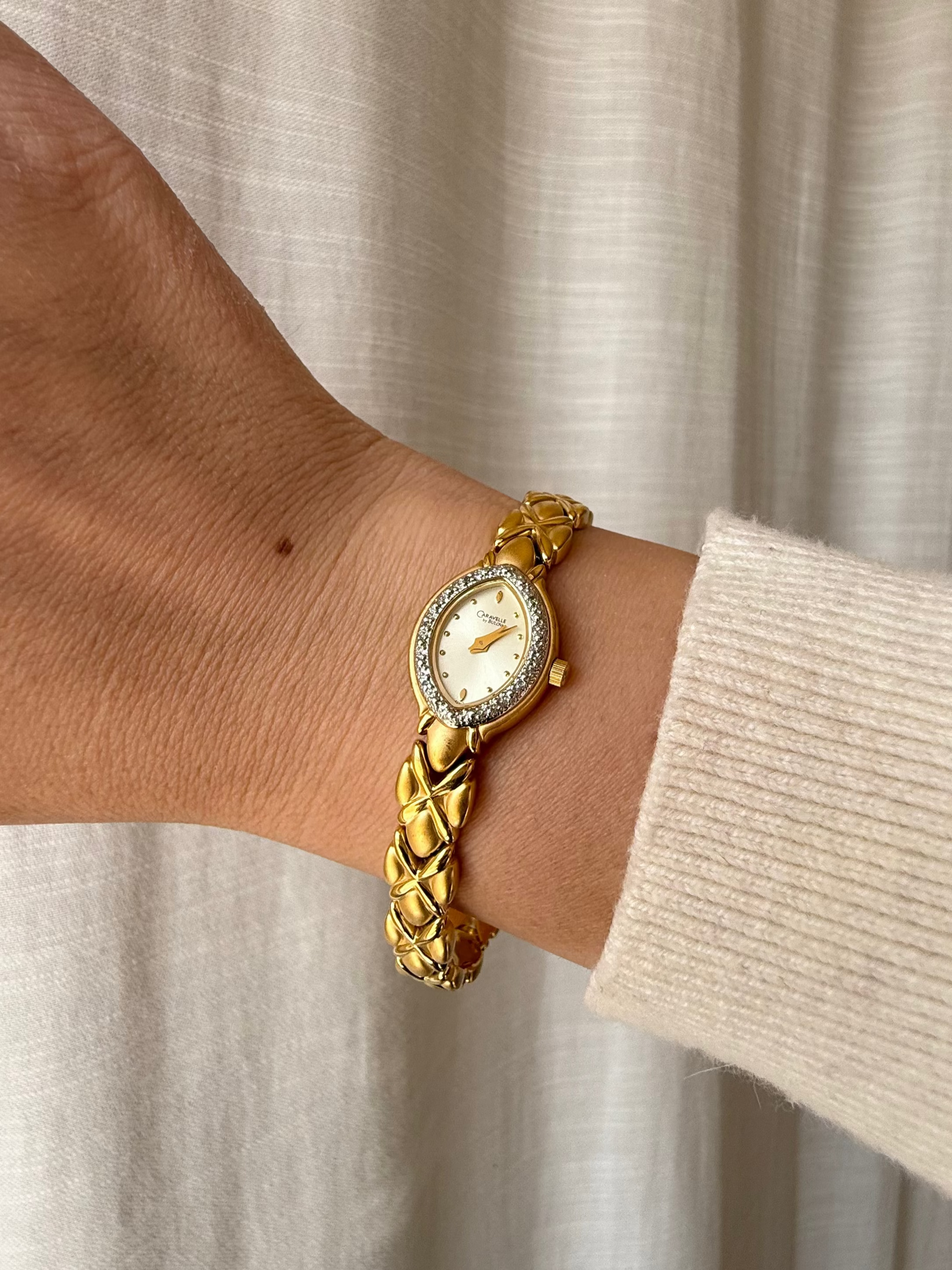 2001 Caravelle by BULOVA Gold Tone Watch