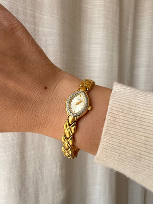 2001 Caravelle by BULOVA Gold Tone Watch