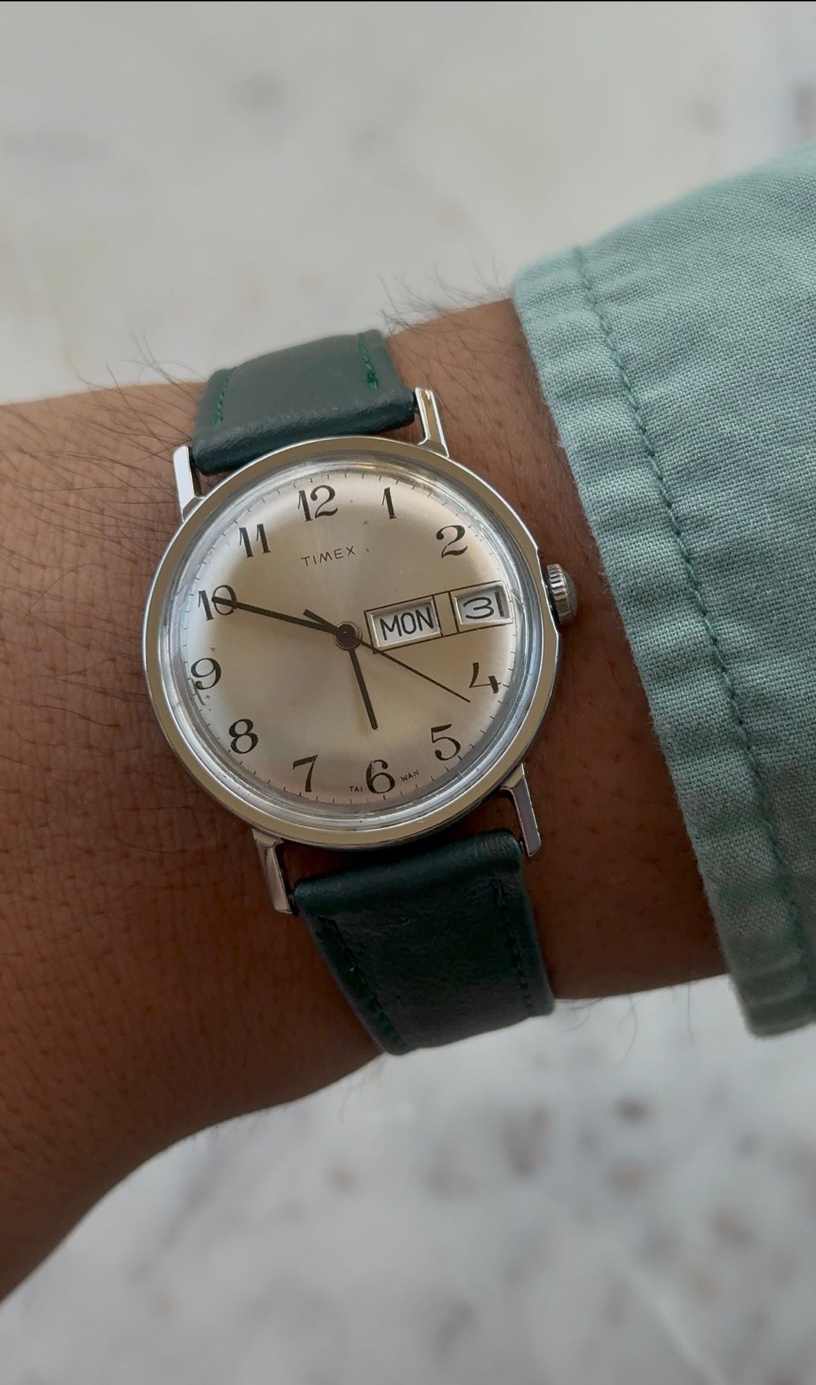 1970’s Timex Marlin Day-Date Mechanical Watch