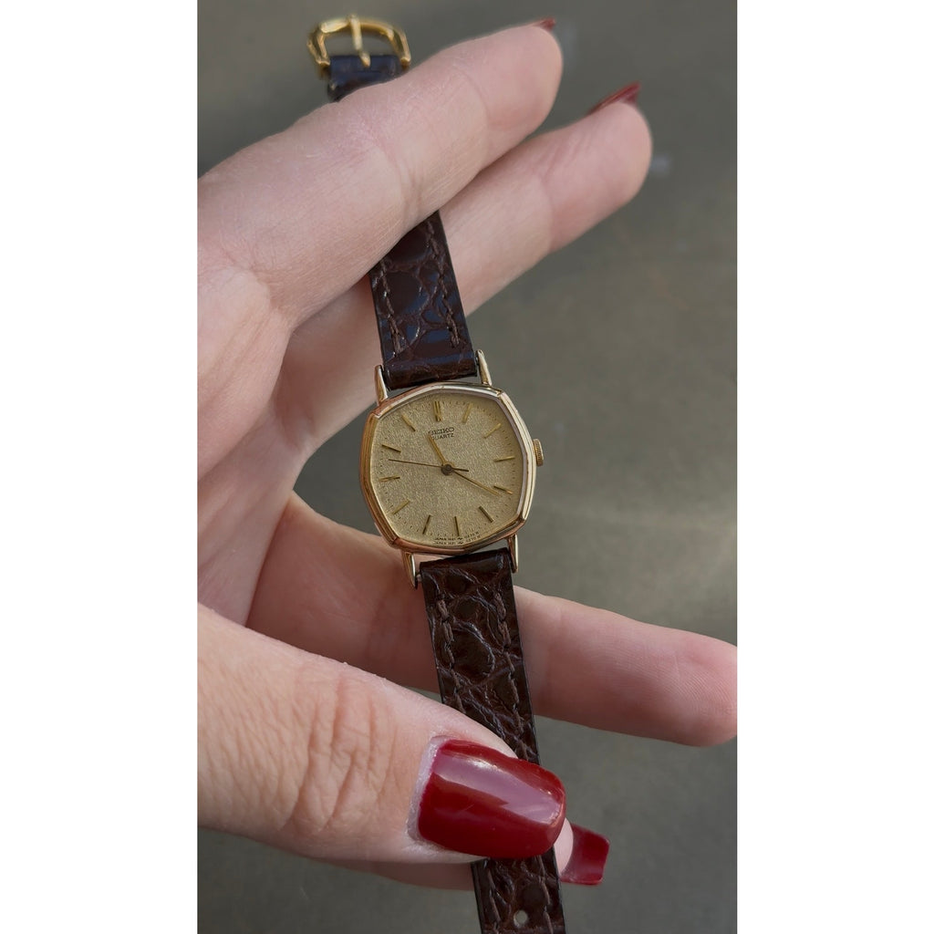 1981 Seiko Quartz Gold Plated Octagon Watch