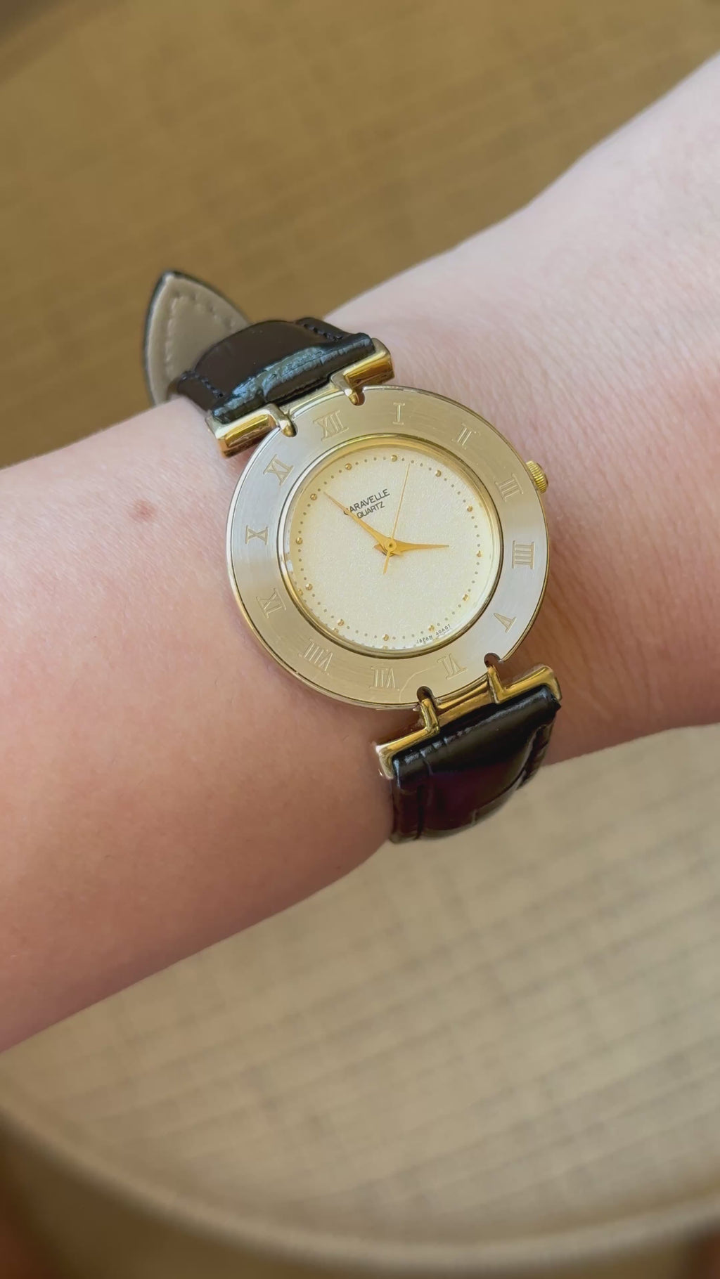 1990 Caravelle By Bulova Roman Watch