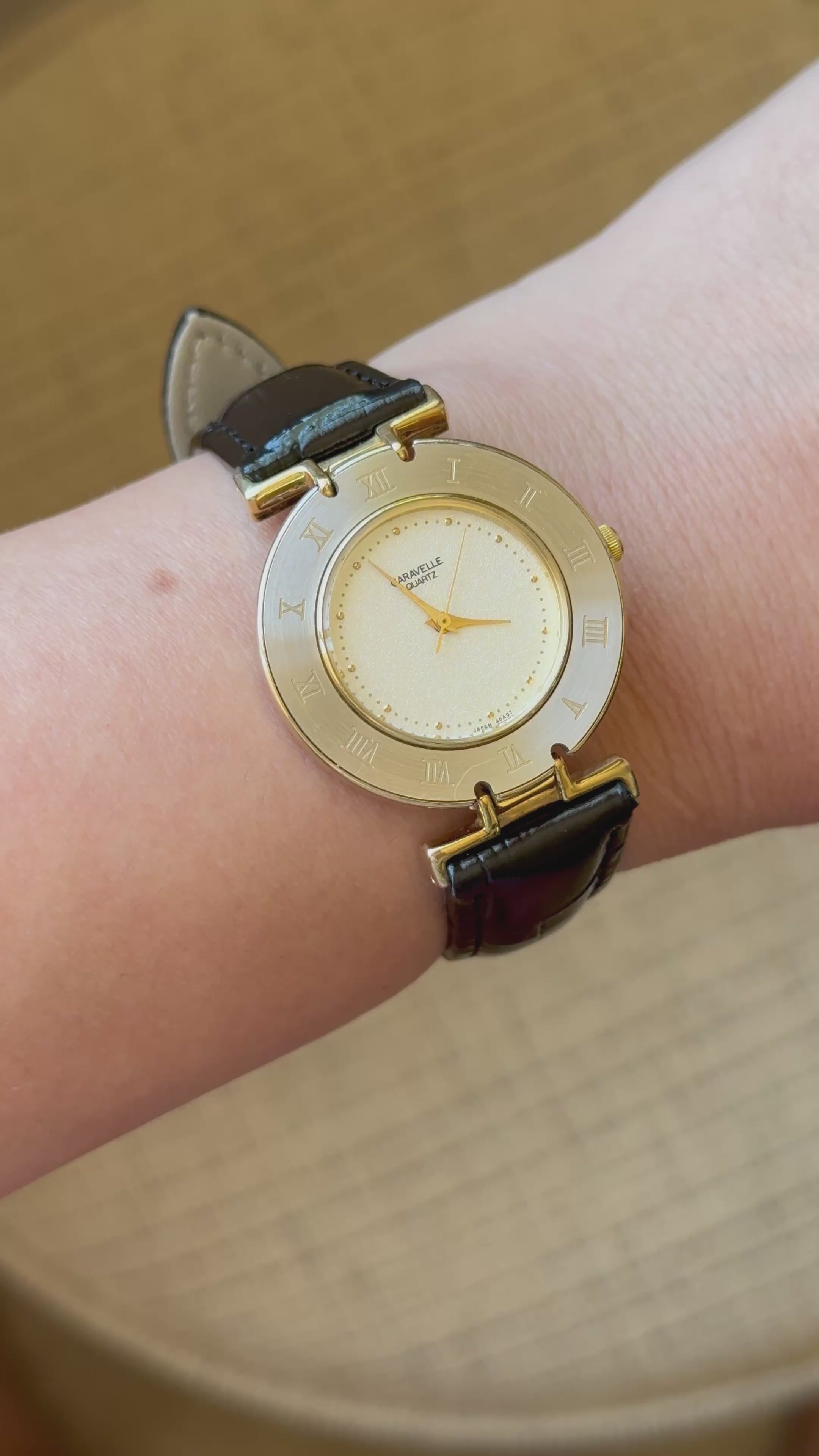 1990 Caravelle By Bulova Roman Watch