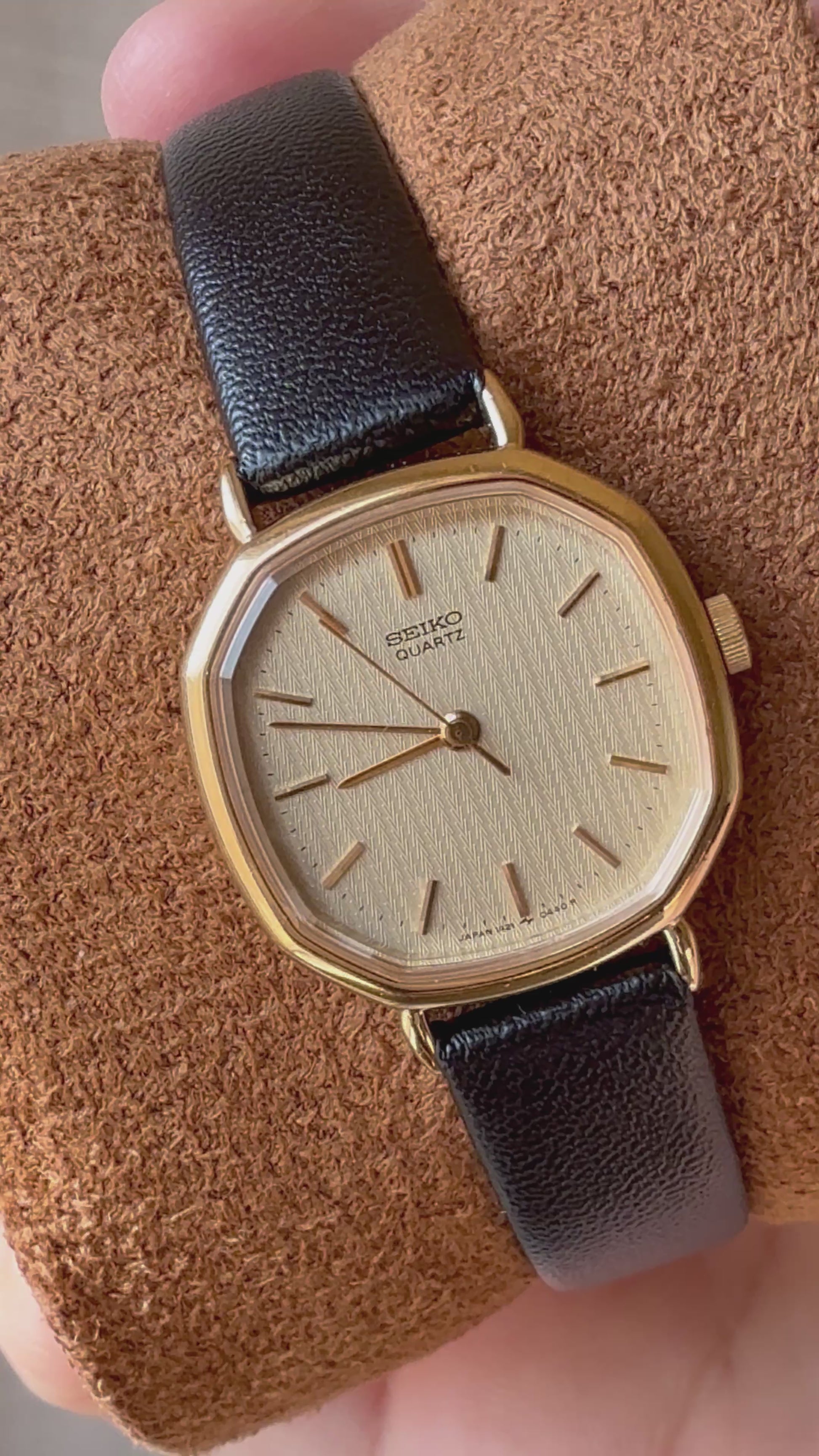 1981 Seiko Quartz Gold Plated Octagon Watch