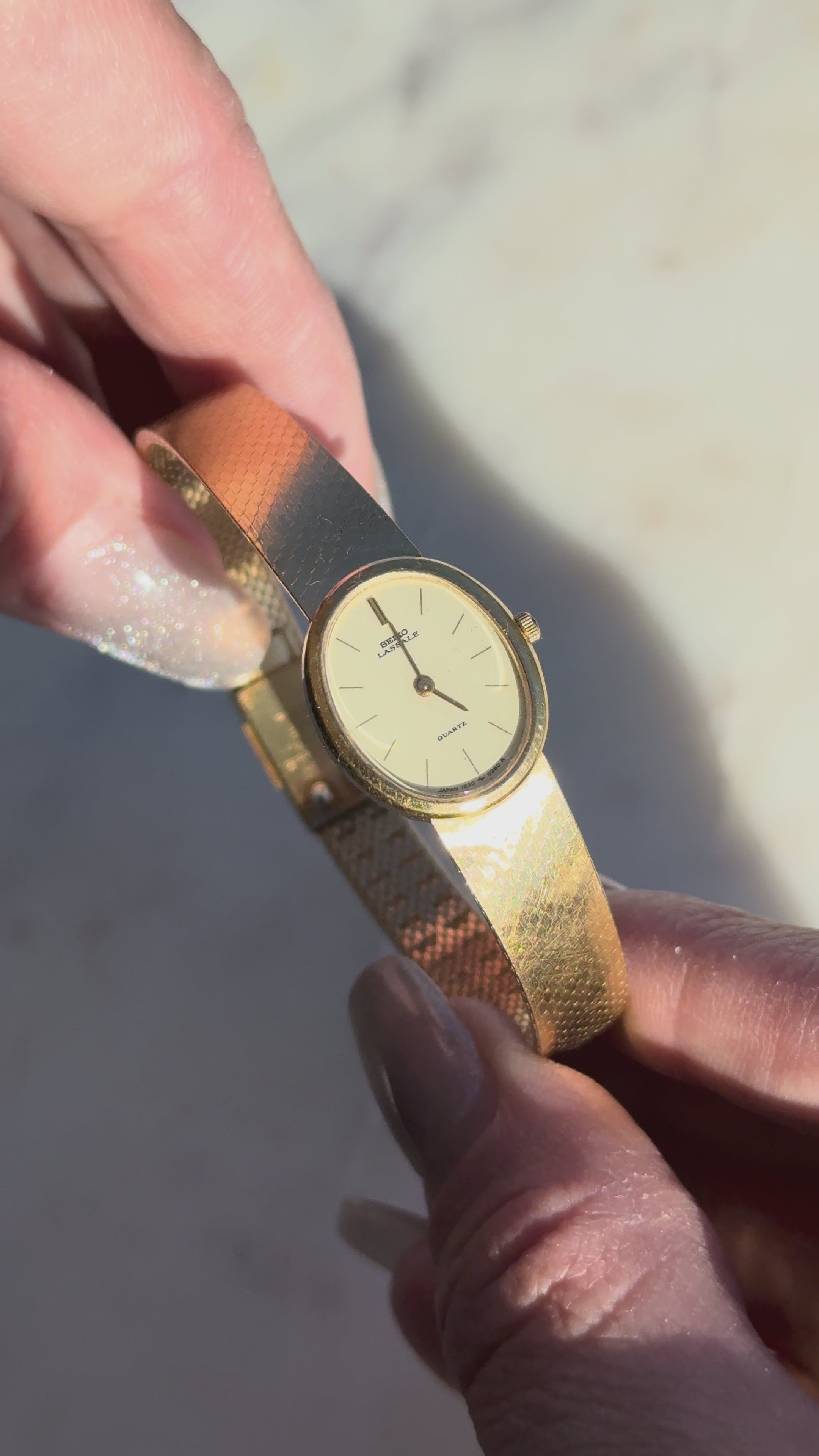 1983 Seiko Lassale Quartz Oval Watch