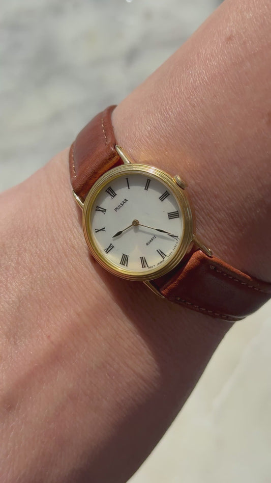 1991 Pulsar Quartz by SEIKO Roman Watch