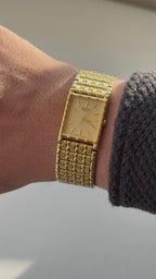 1988 Seiko Quartz Gold Tone Tank Watch