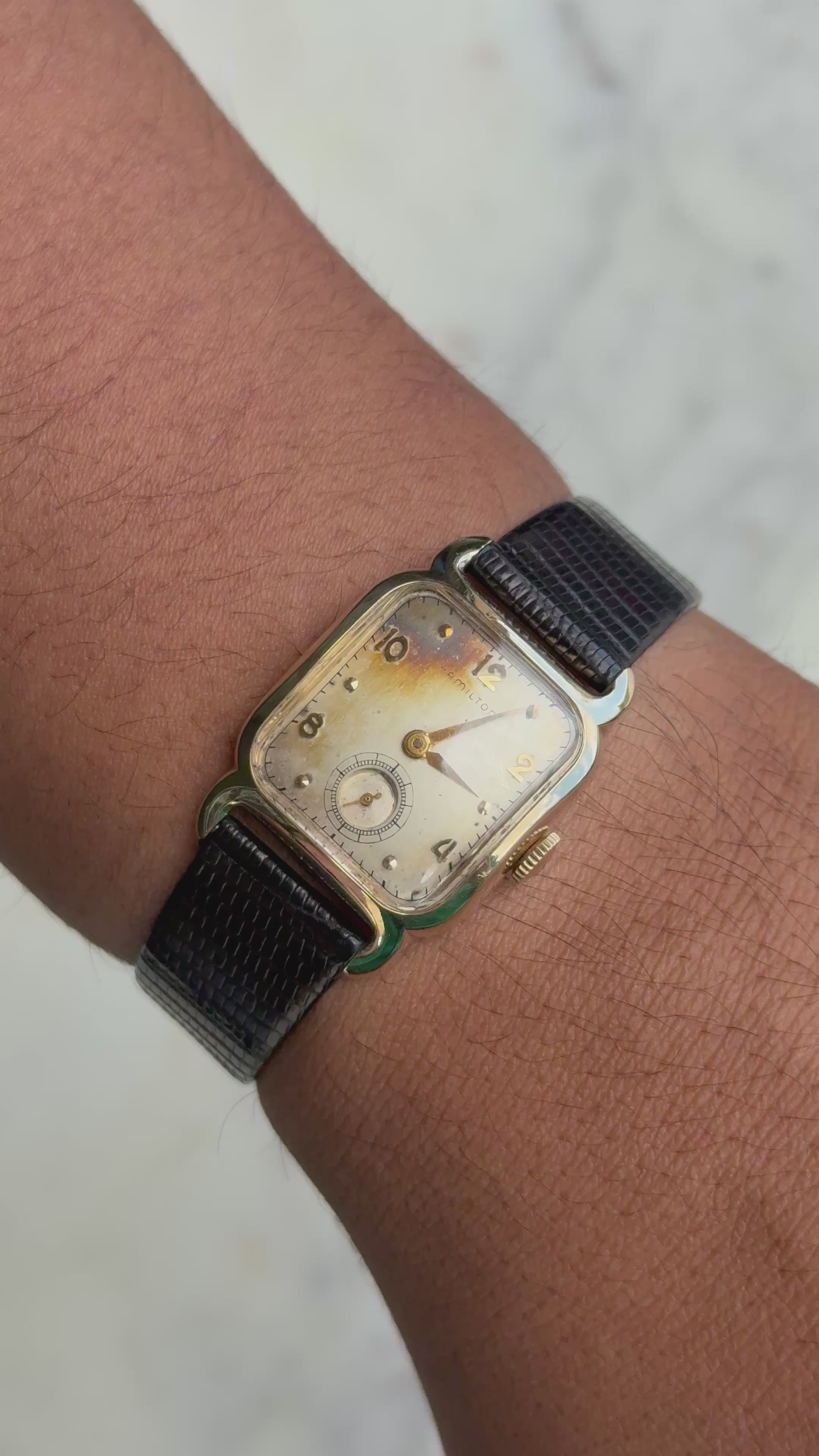 1950’s Hamilton “Carlton” Mechanical 10k GF Tank Watch