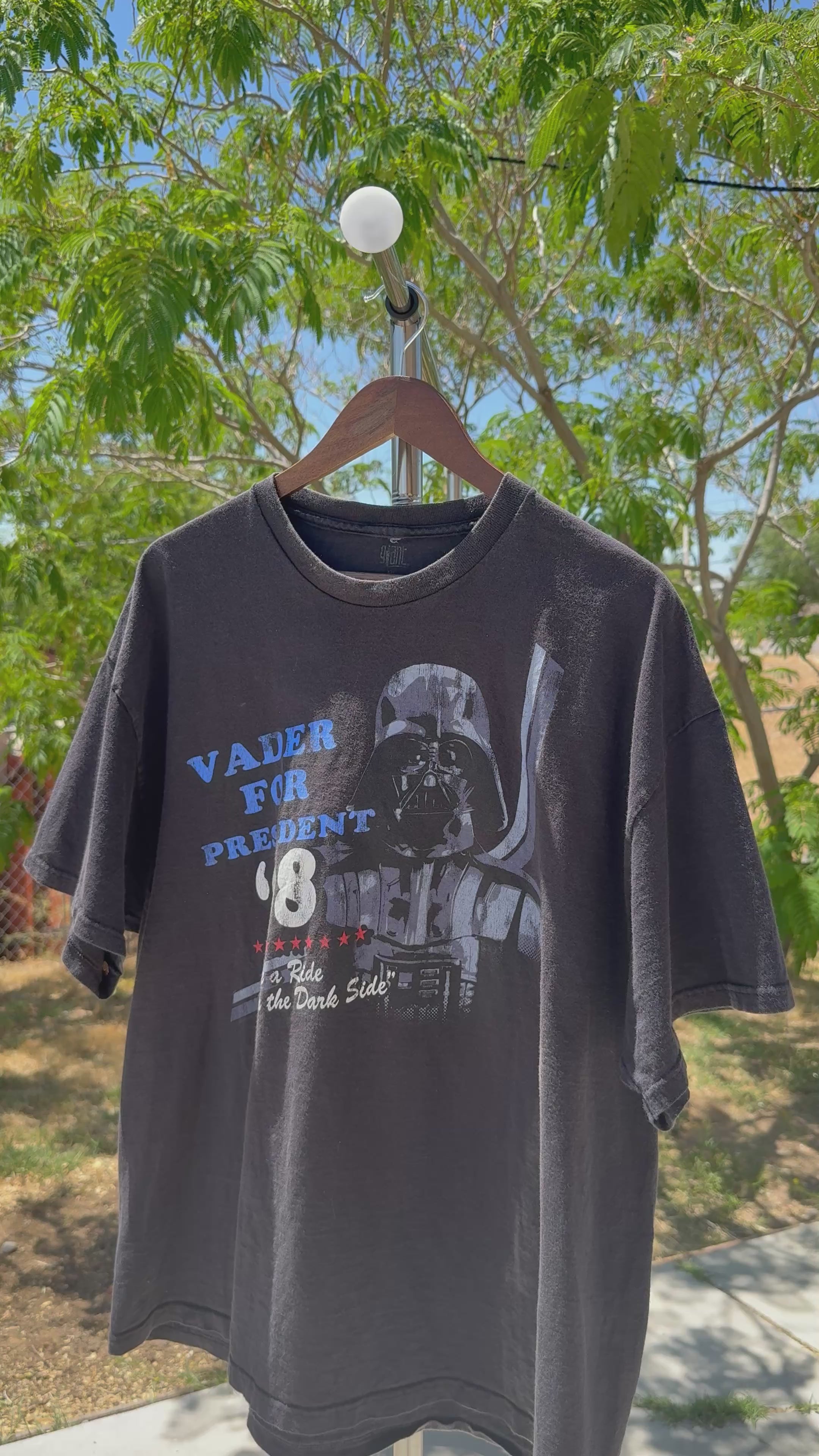 Y2K Star Wars "Vader for President '08" Graphic Tee
