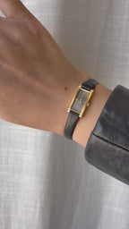 1996 Seiko Quartz Petite Gold Tone Tank Watch