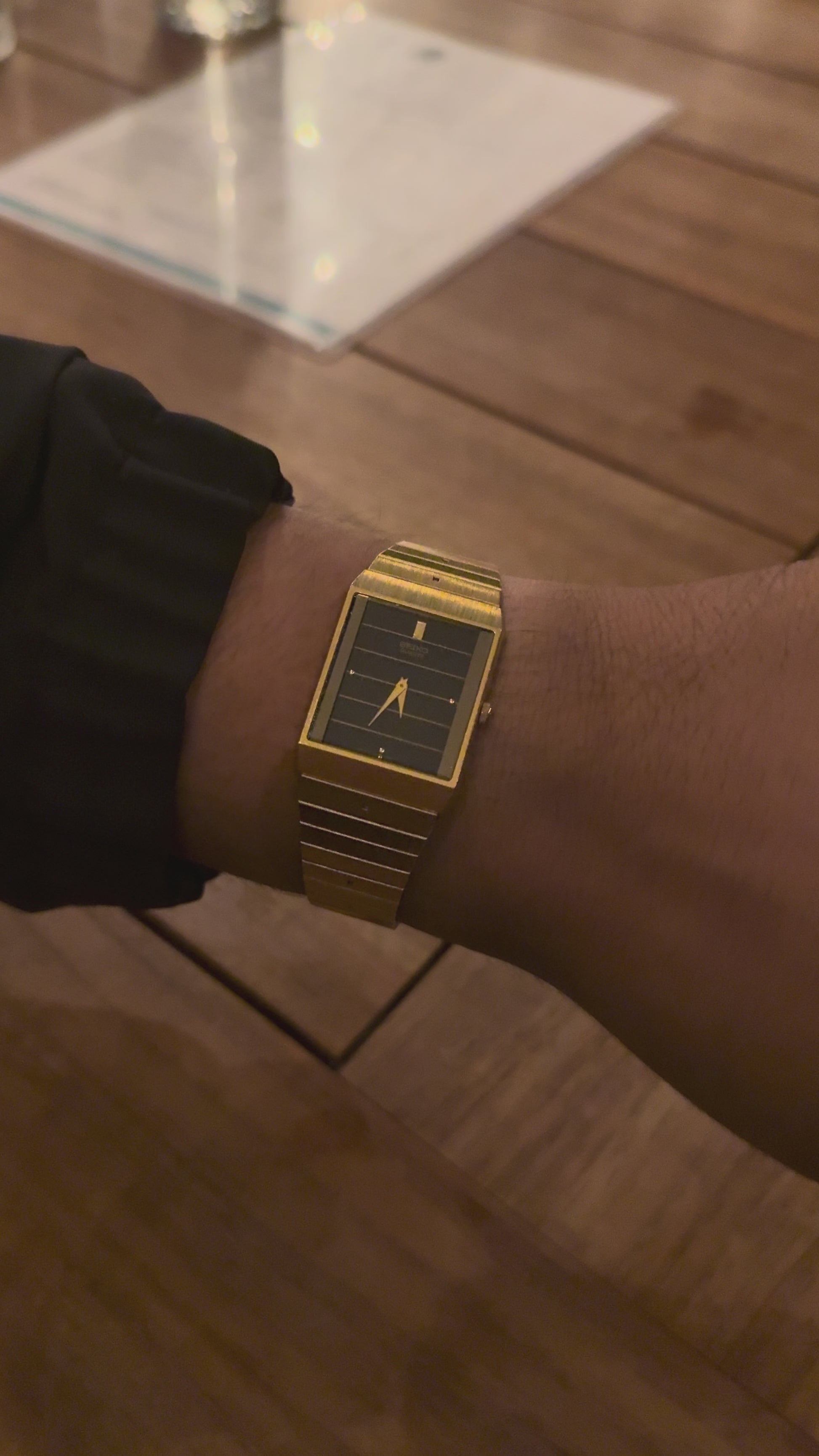 1987 Seiko Quartz “All My Love” Polo Tank Watch