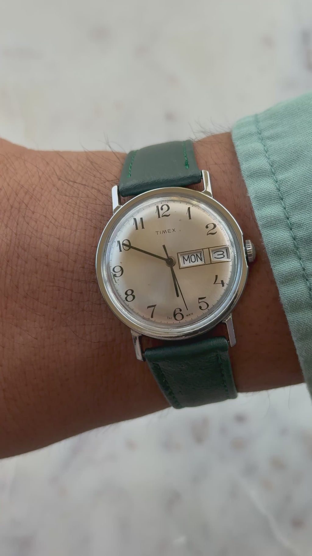 1970’s Timex Marlin Day-Date Mechanical Watch