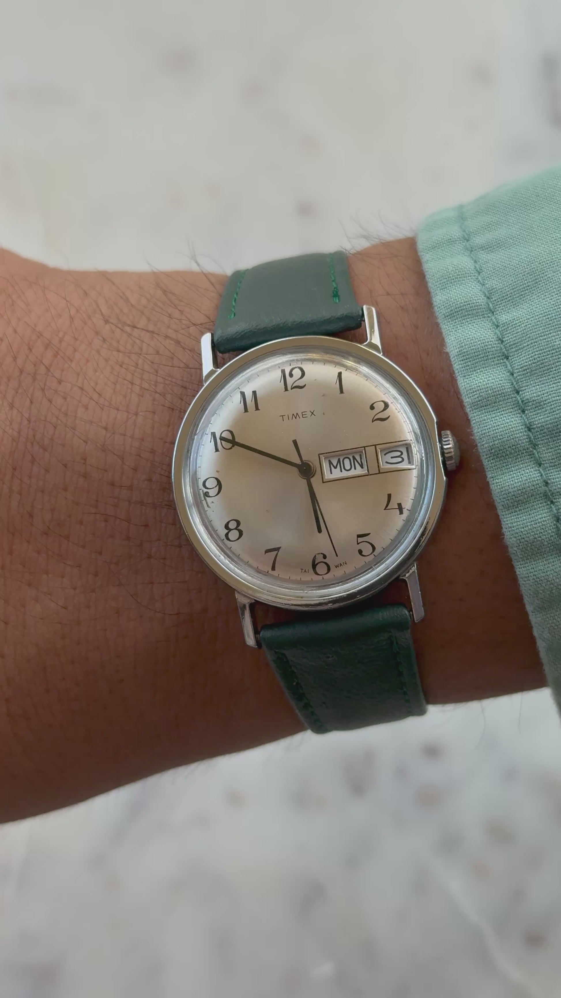 1970’s Timex Marlin Day-Date Mechanical Watch