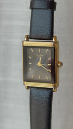 1980’s Pulsar by SEIKO Gold Tone Quartz Tank Watch