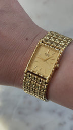 1993 Seiko Quartz Gold Tone Tank Watch