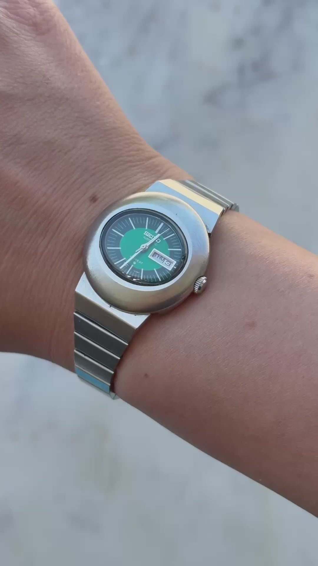 1971 Seiko Automatic Hi Beat Day Date Oval Watch
