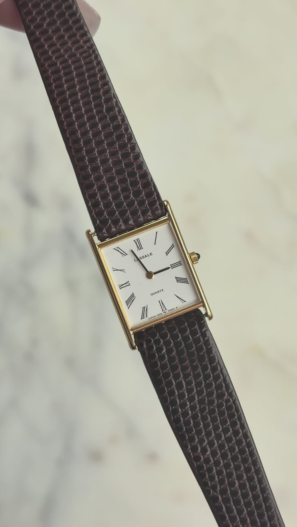 1988 Seiko Lassale Quartz Roman Tank Watch
