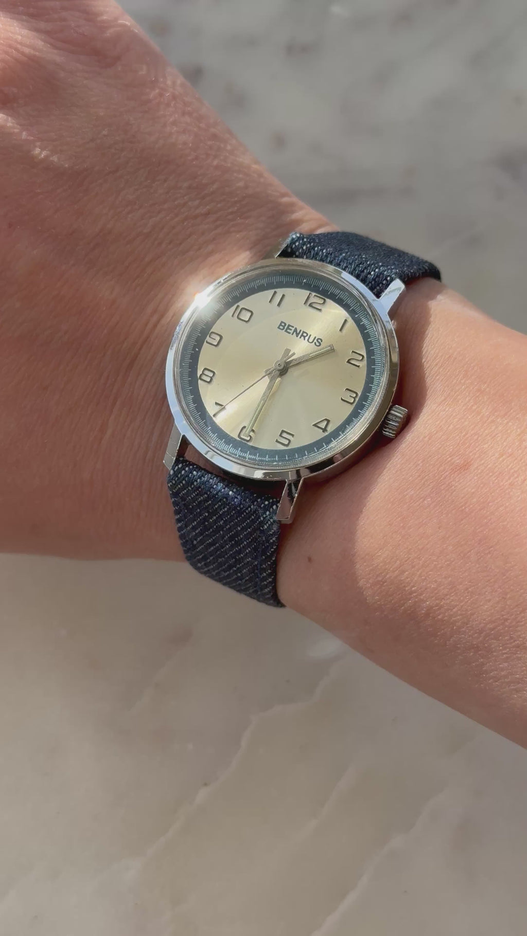 1970’s Benrus Wind Up Mechanical Germany Watch